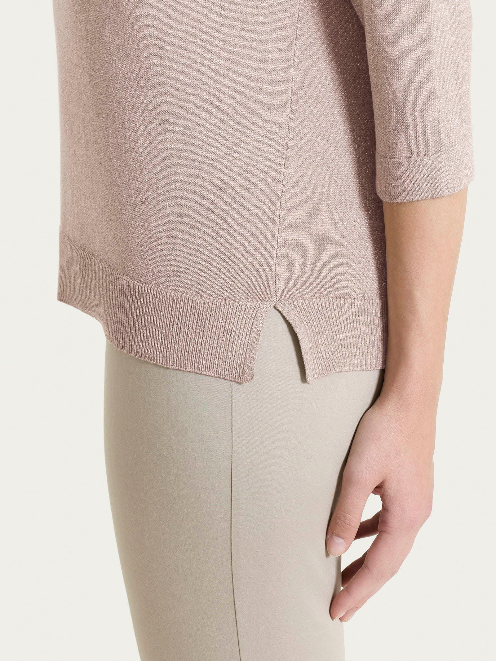 Maglia con scollo a barchetta in Lurex Summertime - Sphinx - Image 4