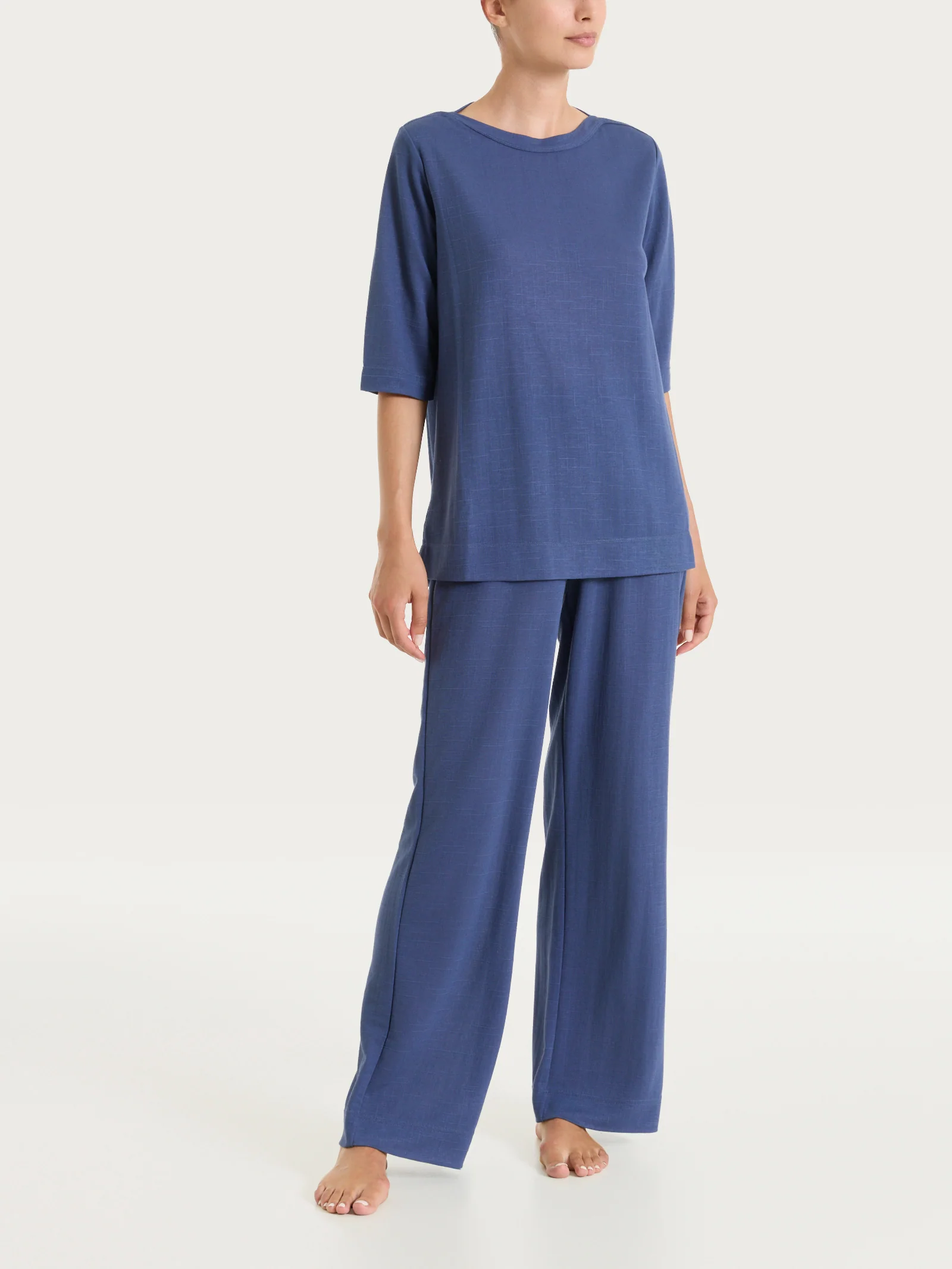 Maglia con scollo a barchetta in Summer Slub - Oceana - Image 4
