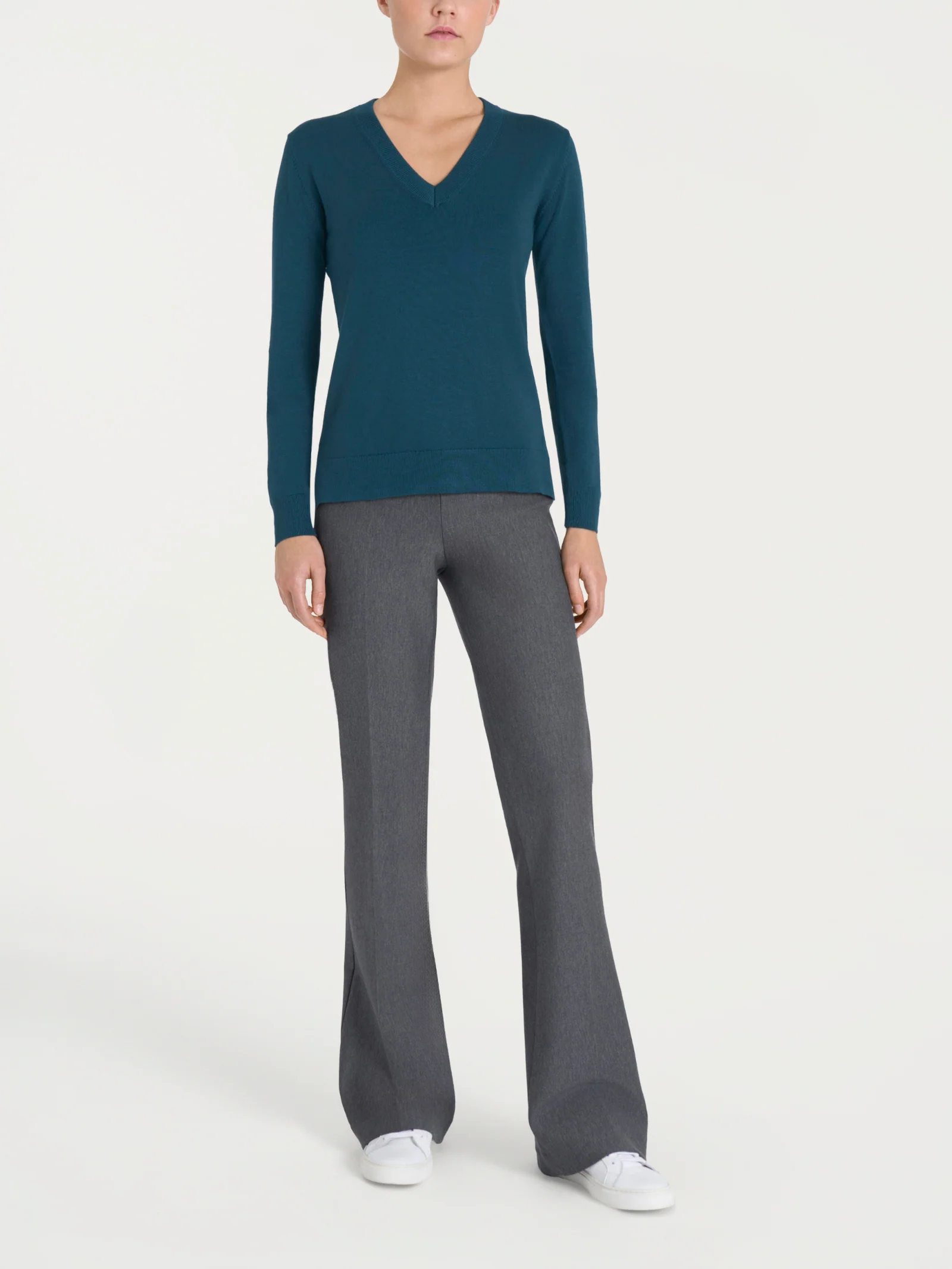 Maglia con scollo a V Four Seasons - Nile Blue - Image 4