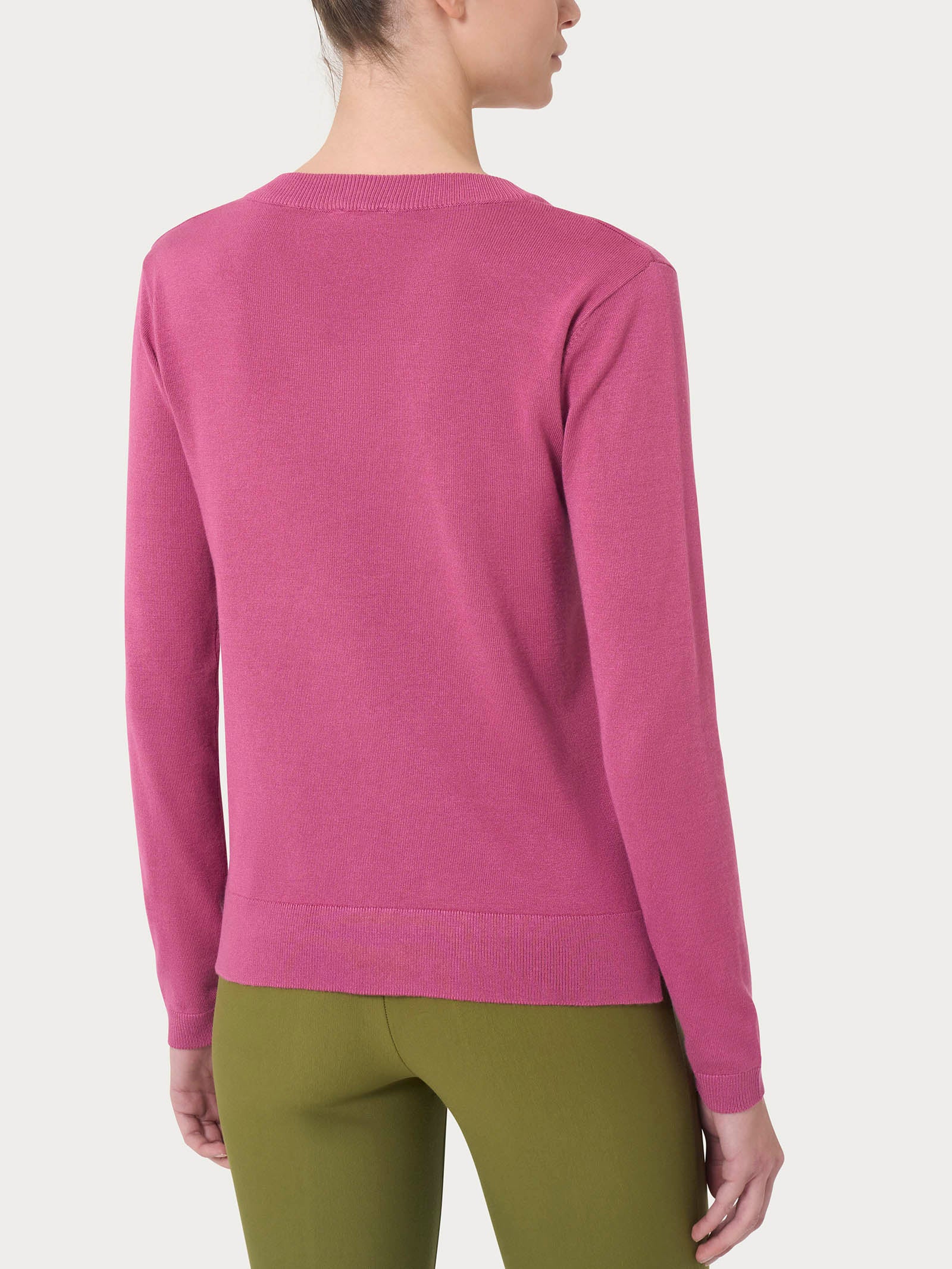 Maglia con scollo a V Four Seasons - Red Violet - Image 2