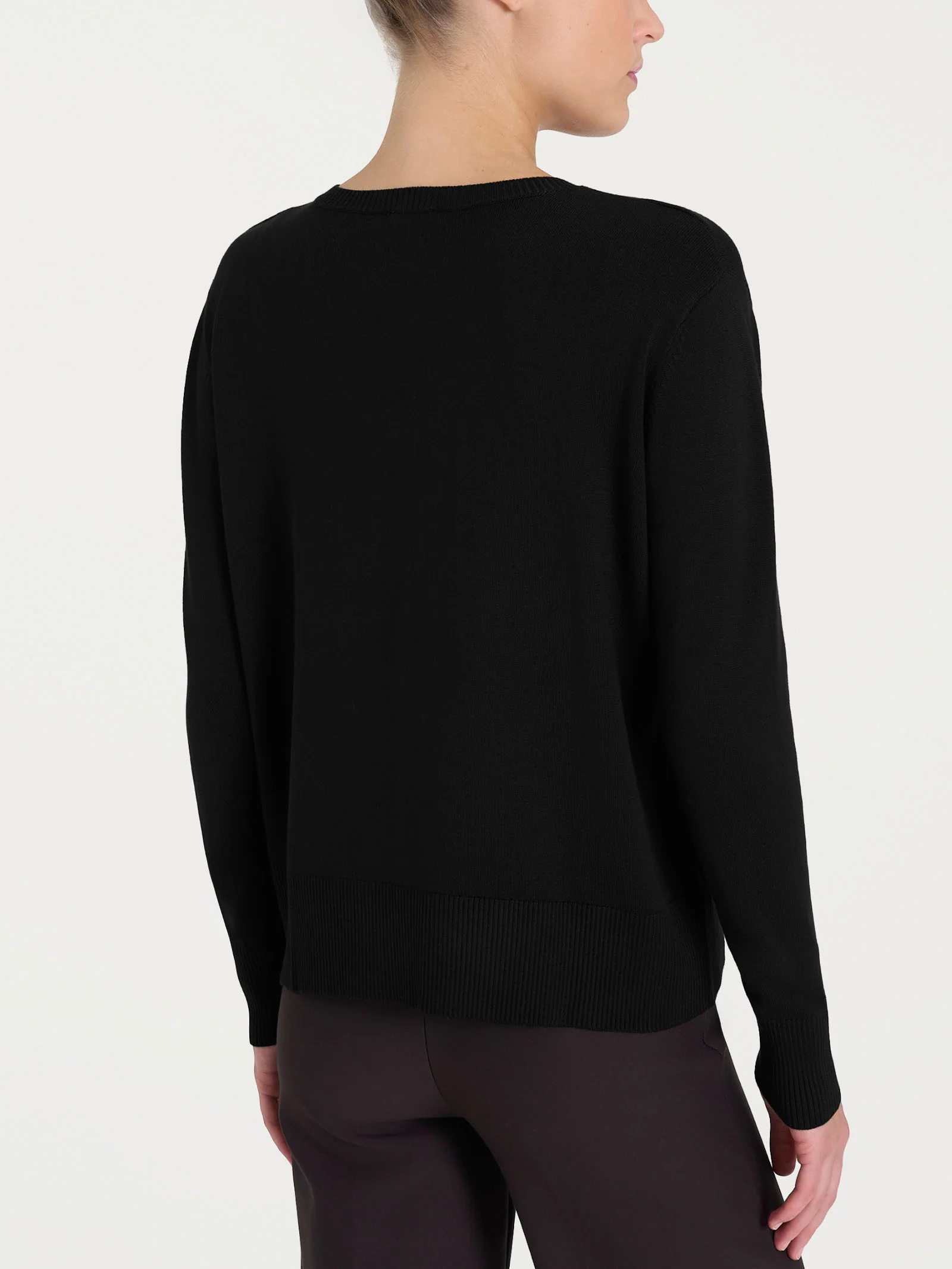 Maglia con scollo a V Four Seasons - Nero - Image 2