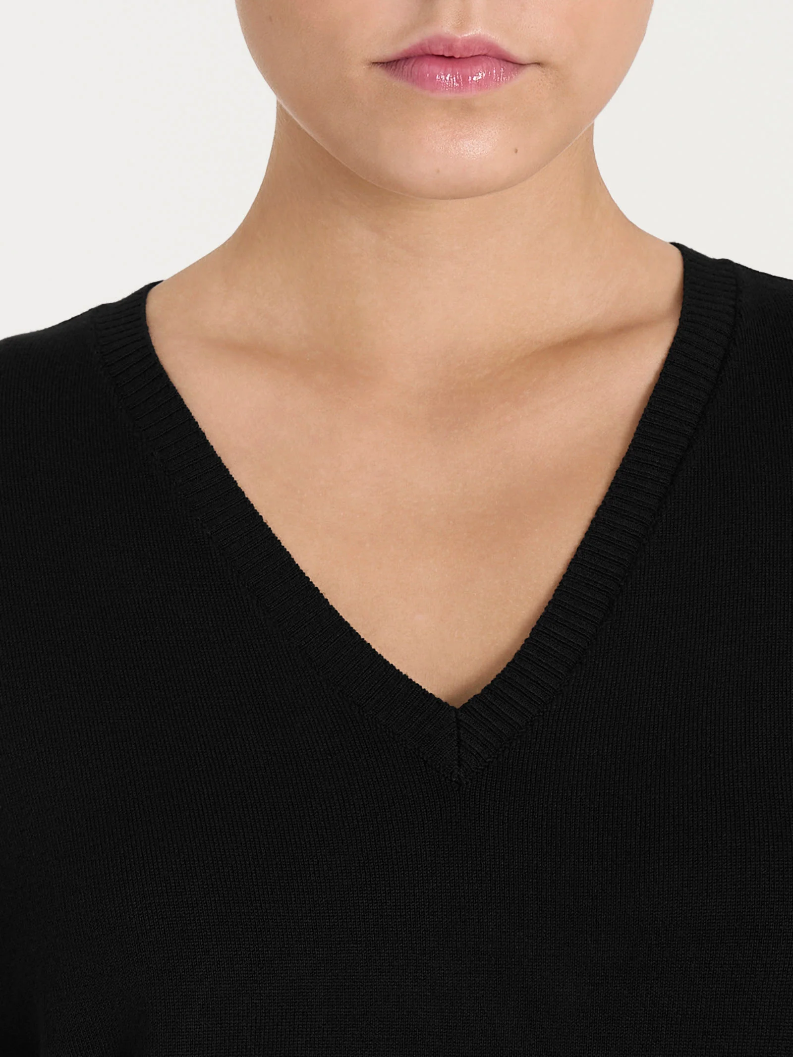 Maglia con scollo a V Four Seasons - Nero - Image 3