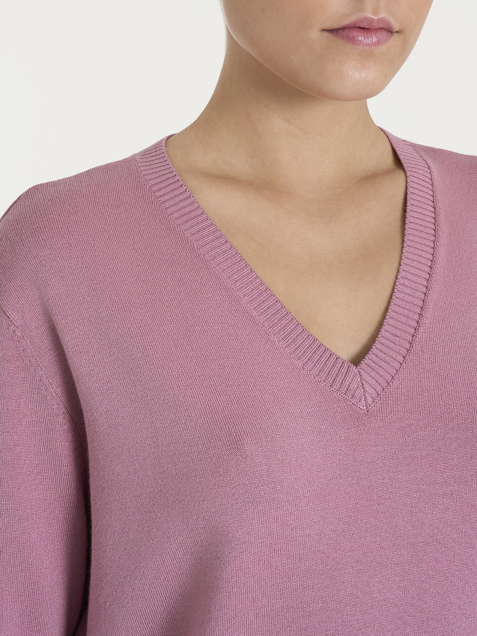 Maglia con scollo a V Four Seasons - Lilas - Image 3