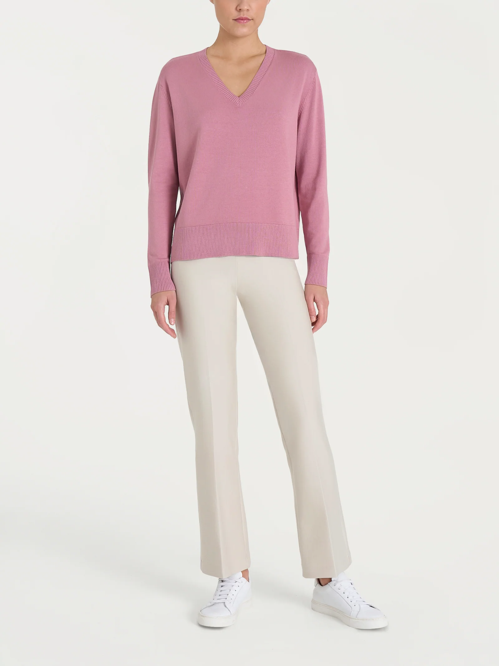 Maglia con scollo a V Four Seasons - Lilas - Image 4