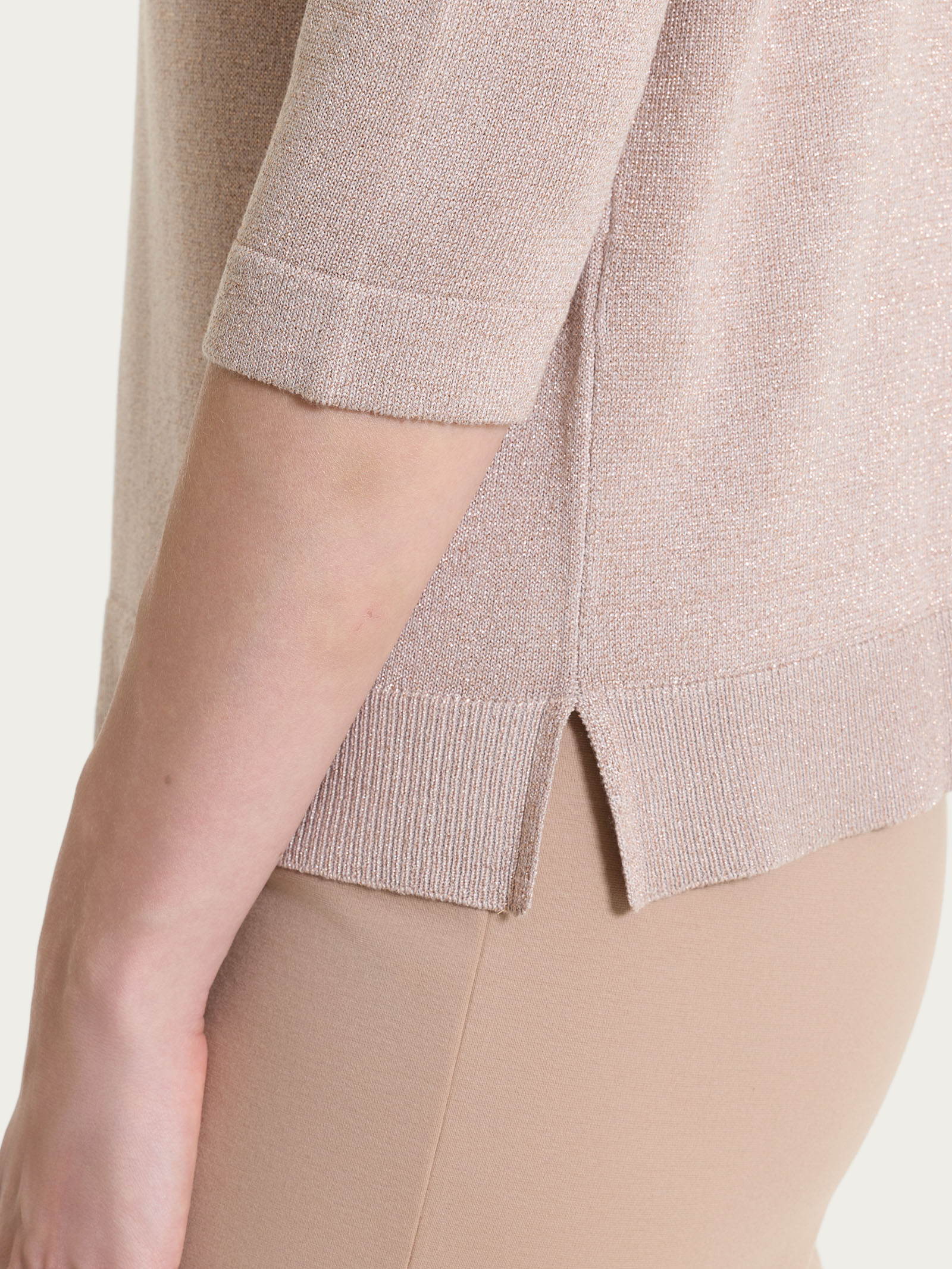 Maglia con scollo a V in Lurex Summertime - Sphinx - Image 4