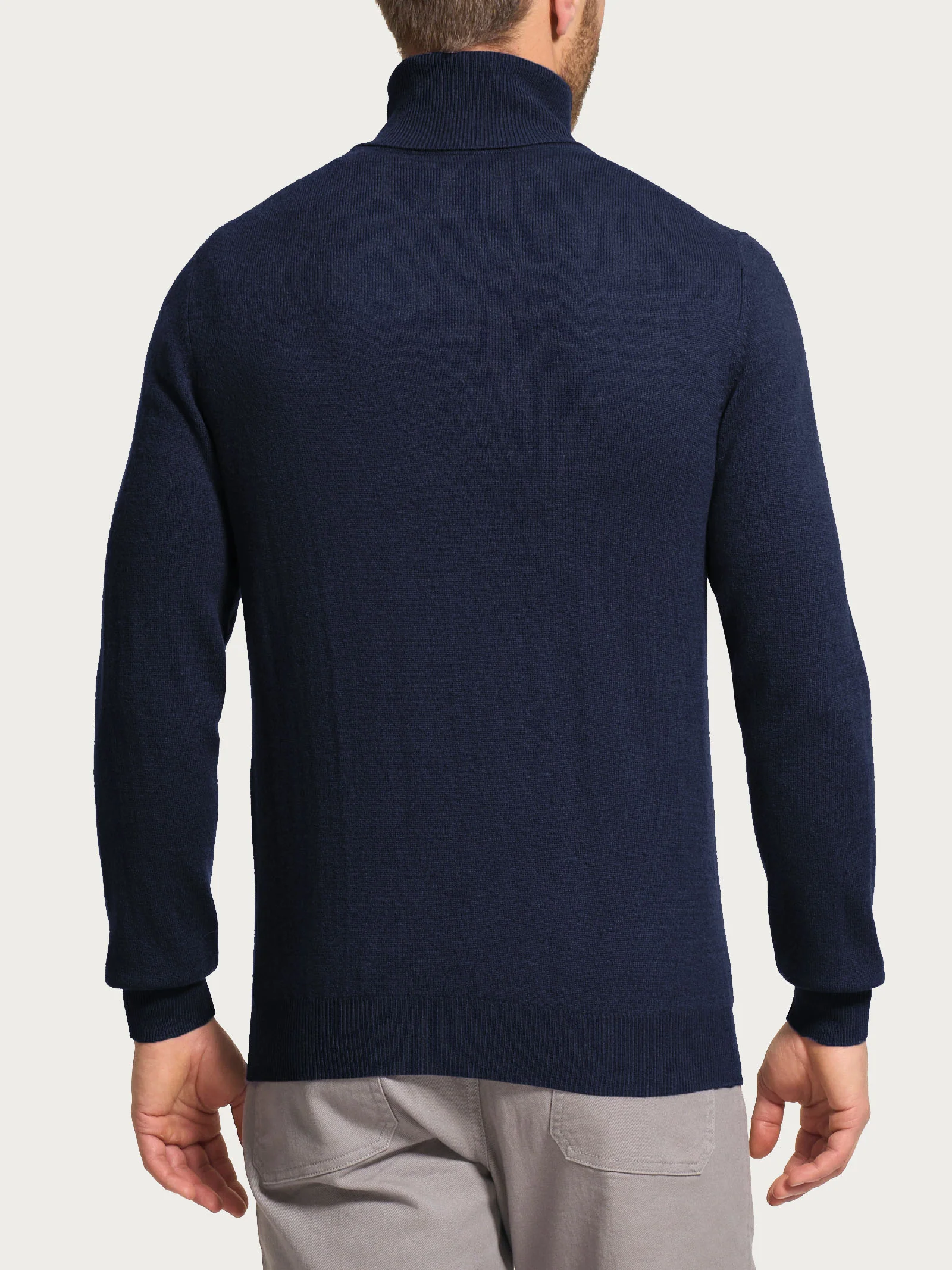 Maglia dolcevita in tessuto Cashmerino - Outer Space - Image 2