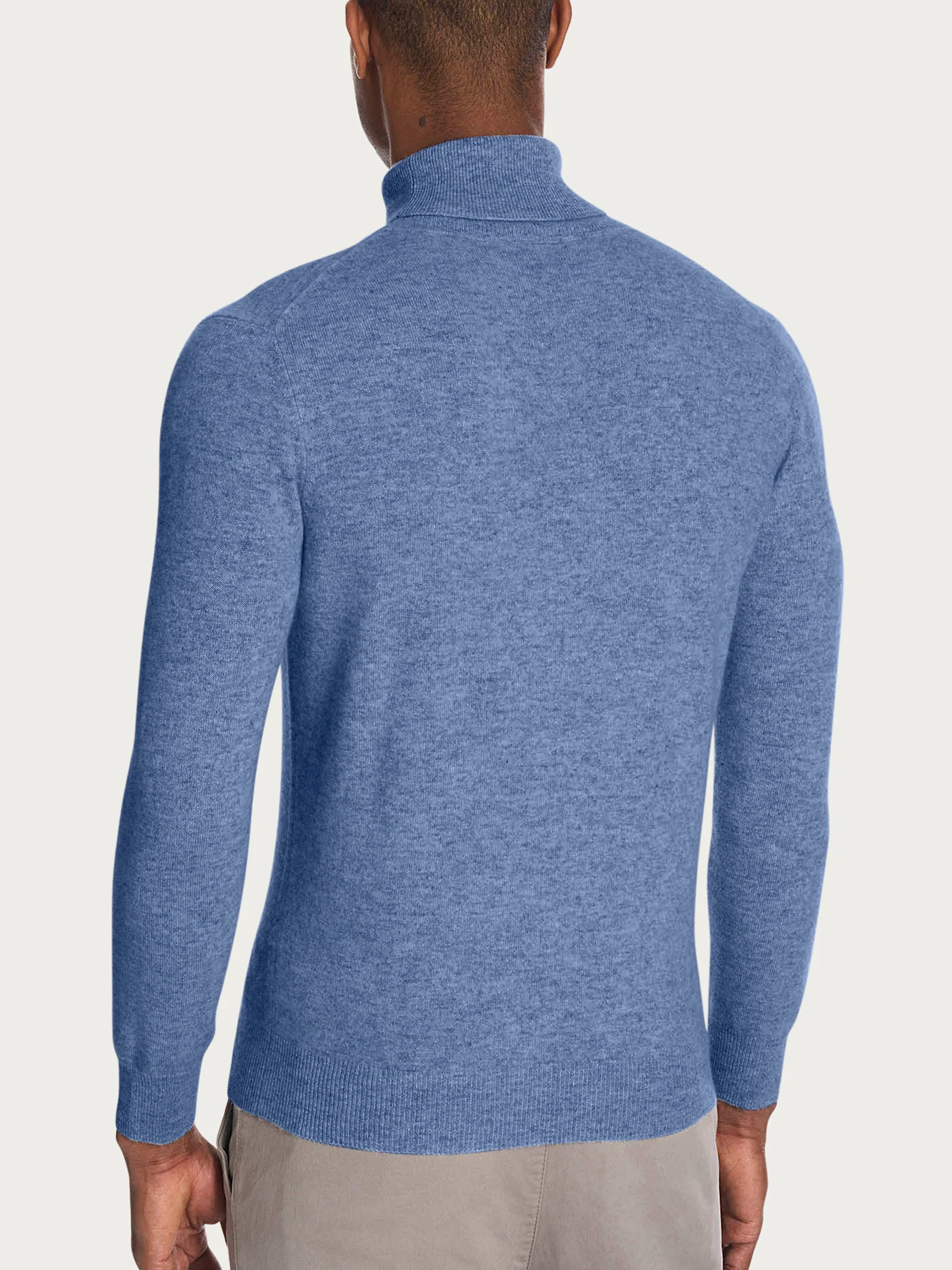 Maglia dolcevita in tessuto Cashmerino - Delave' Mel. - Image 2