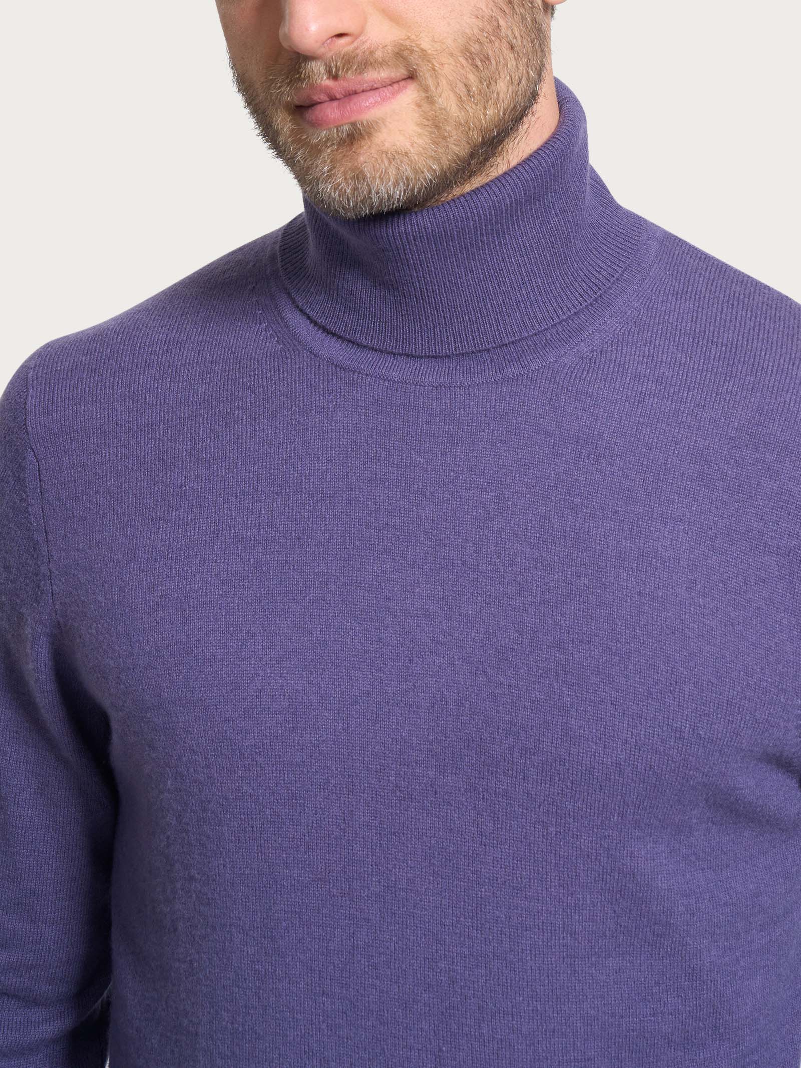 Maglia dolcevita in tessuto Cashmerino - Mulled Grape - Image 3