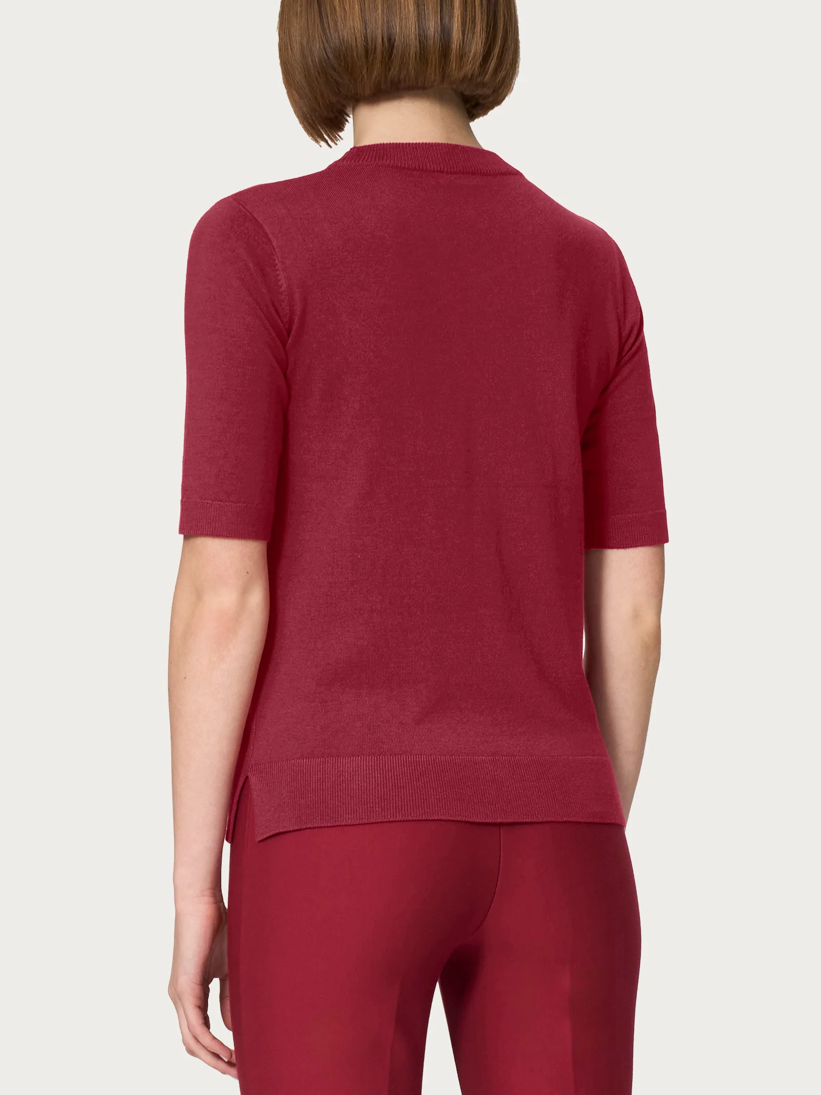 Maglia girocollo a manica corta Four Seasons - Tibetan Red - Image 2
