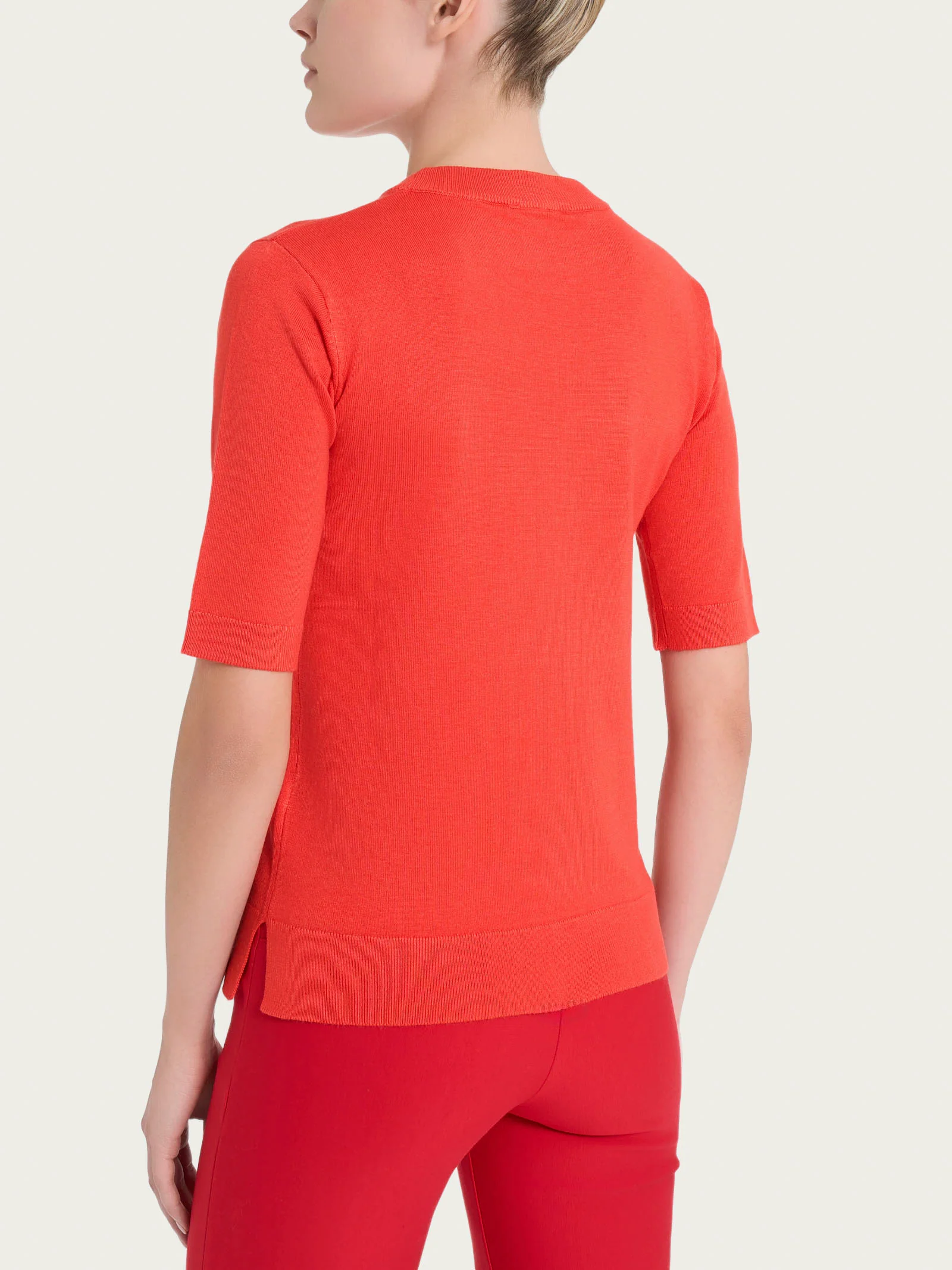 Maglia girocollo a manica corta Four Seasons - Cayenne - Image 2
