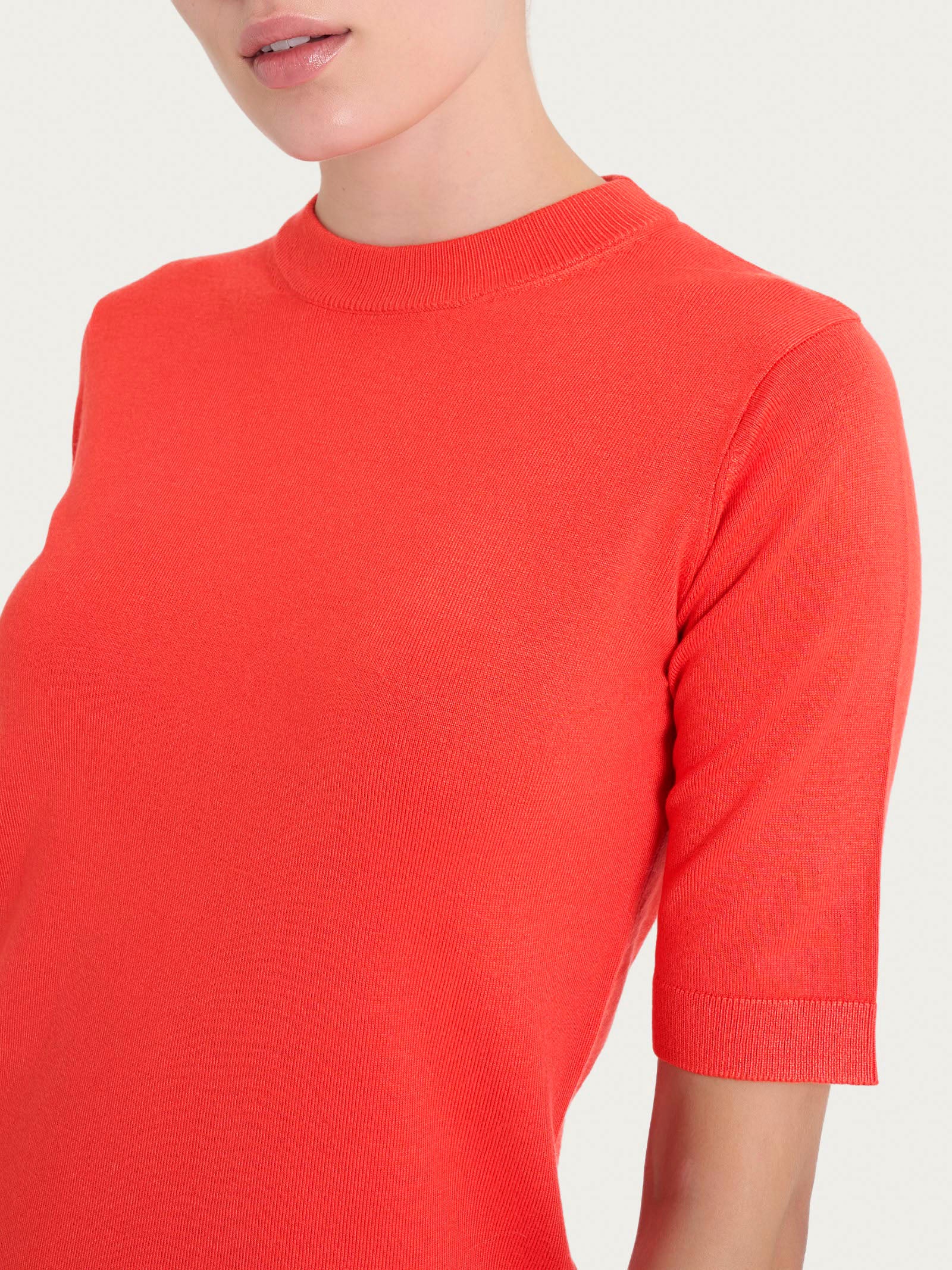 Maglia girocollo a manica corta Four Seasons - Cayenne - Image 3