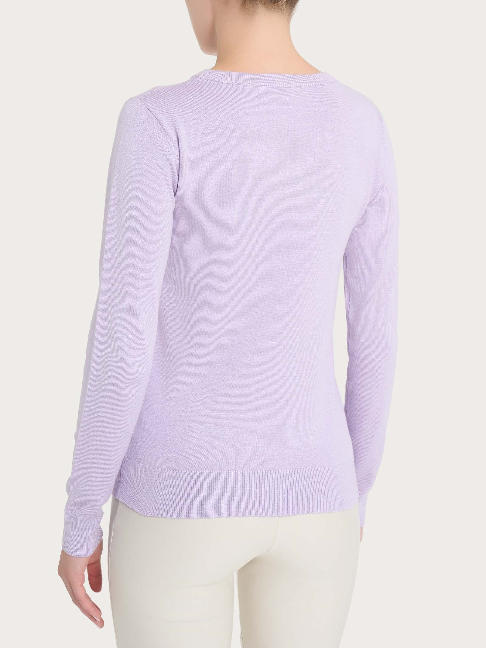 Maglia girocollo a manica lunga Four Seasons - Orchid Petal - Image 2