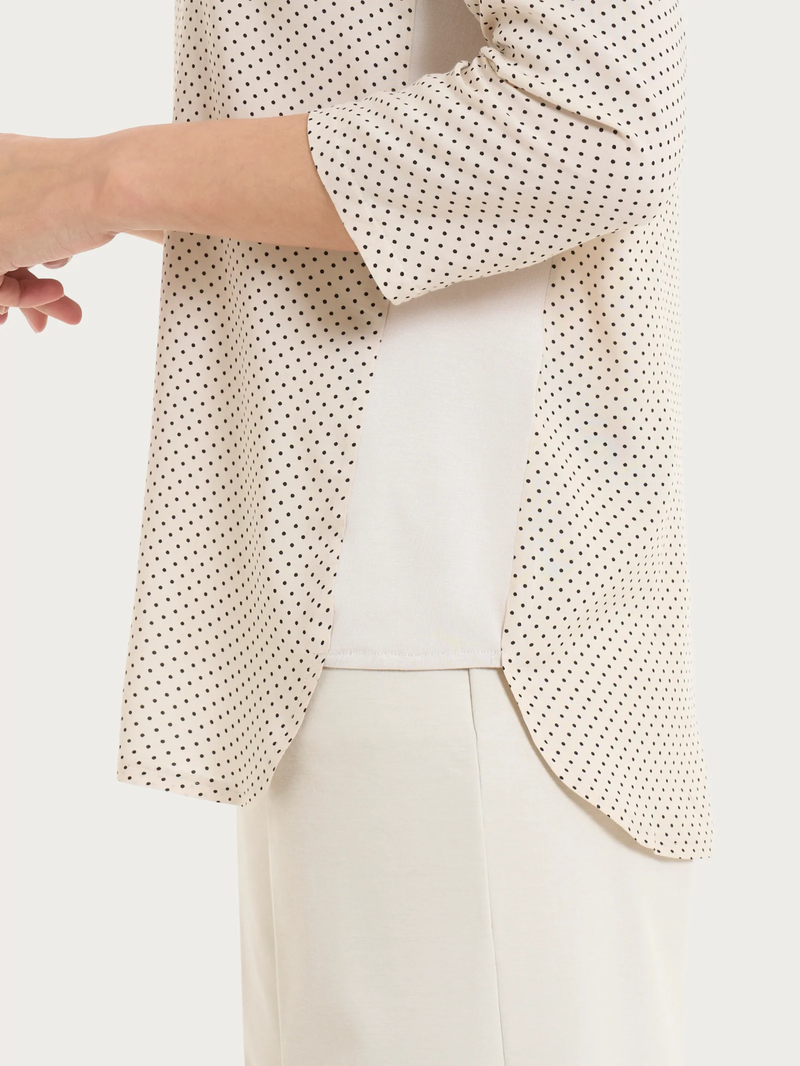 Maglia girocollo con dots in misto viscosa - Fant.Champignon - Image 3