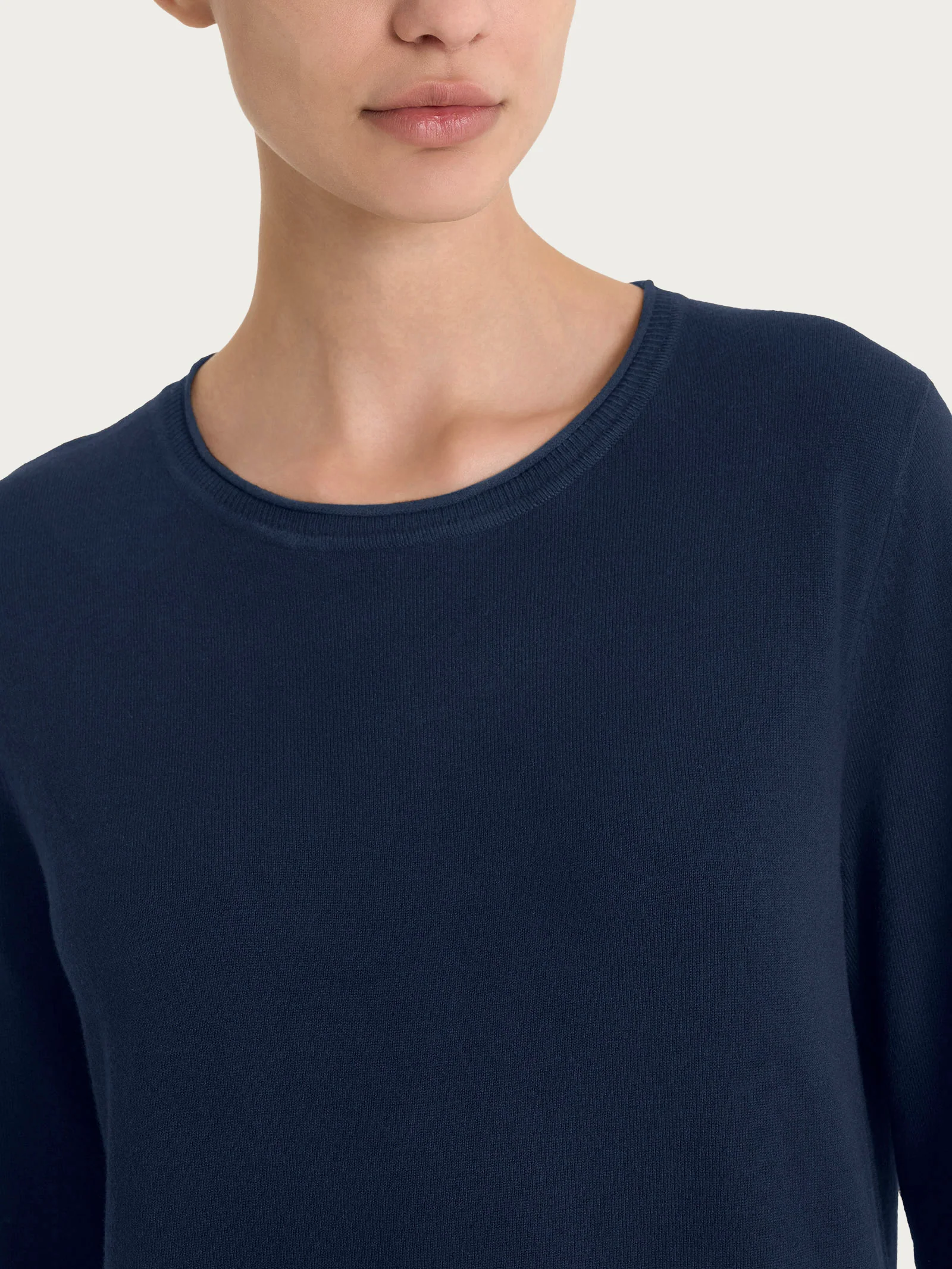 Maglia girocollo con manica 3/4 in Summertime - Bleu - Image 3