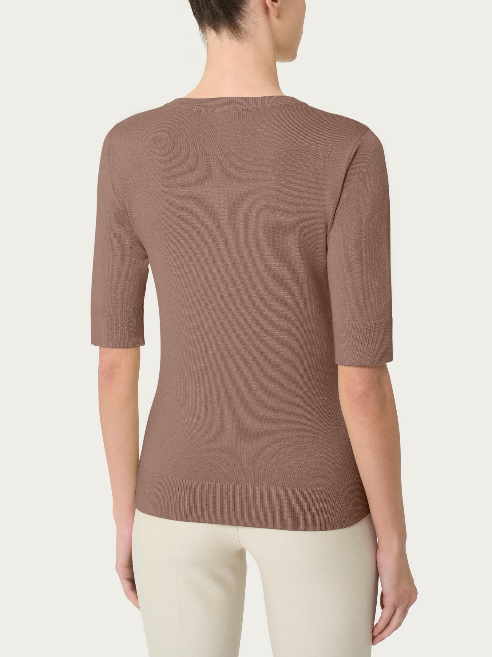 Maglia girocollo con manica corta Four Seasons - Pine Bark - Image 2