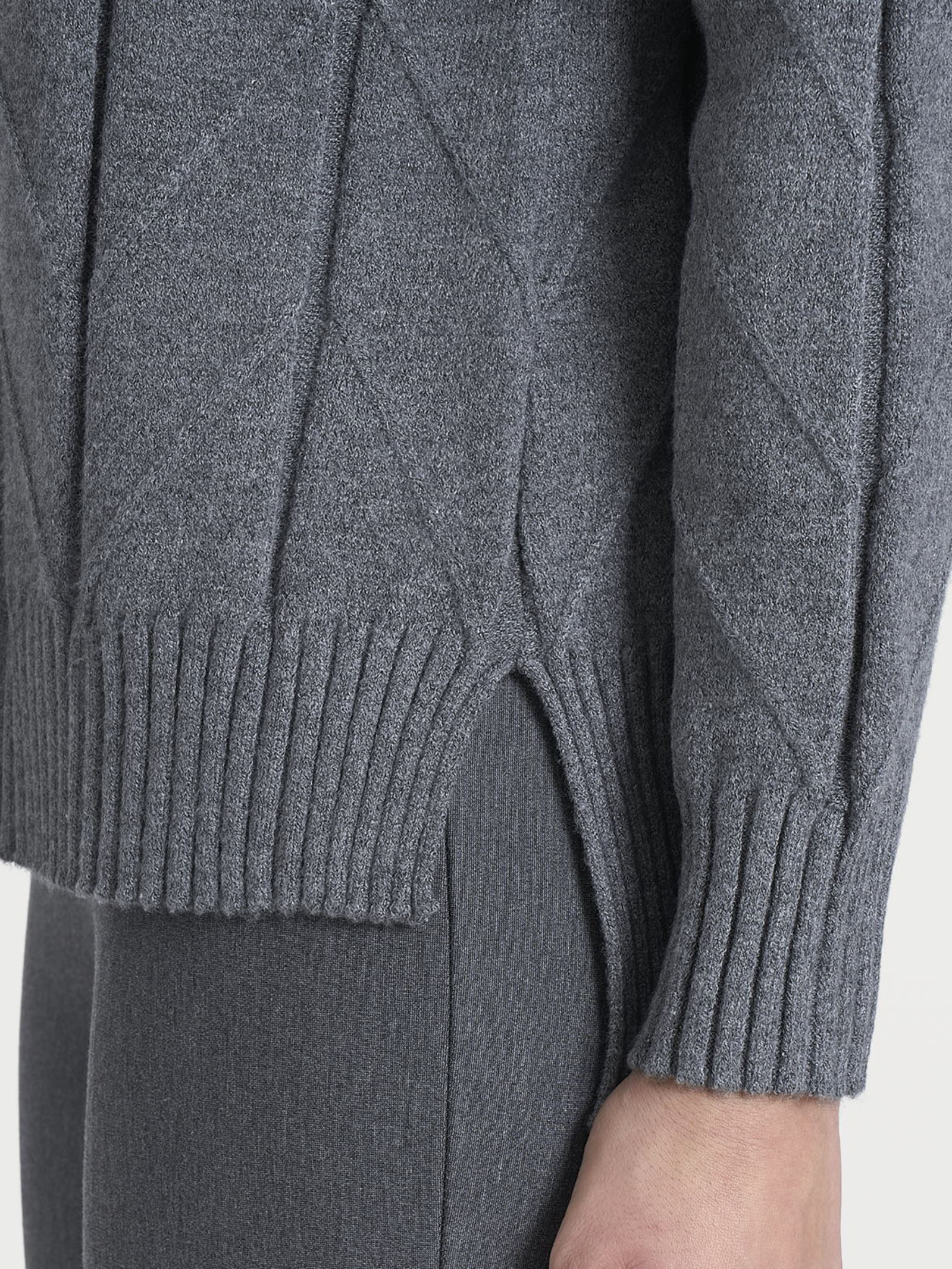 Maglia girocollo con punto spiga in Super Soft - Ferro Mel. - Image 3