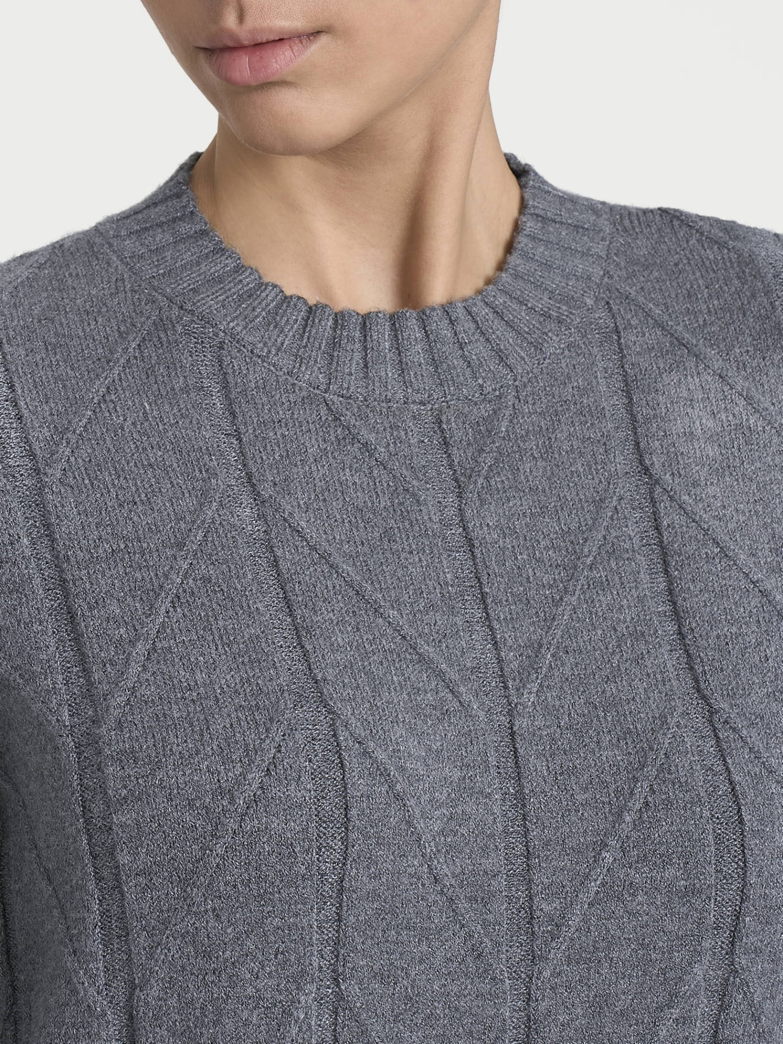 Maglia girocollo con punto spiga in Super Soft - Ferro Mel. - Image 4