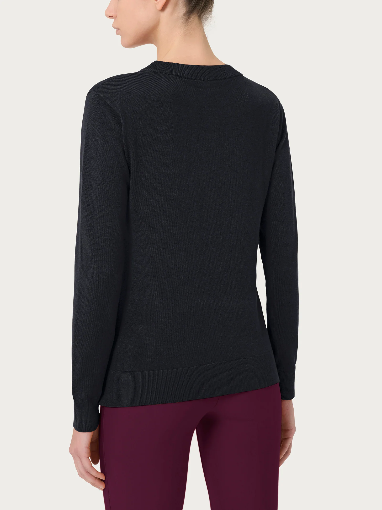 Maglia girocollo Four Seasons - Nero - Image 2