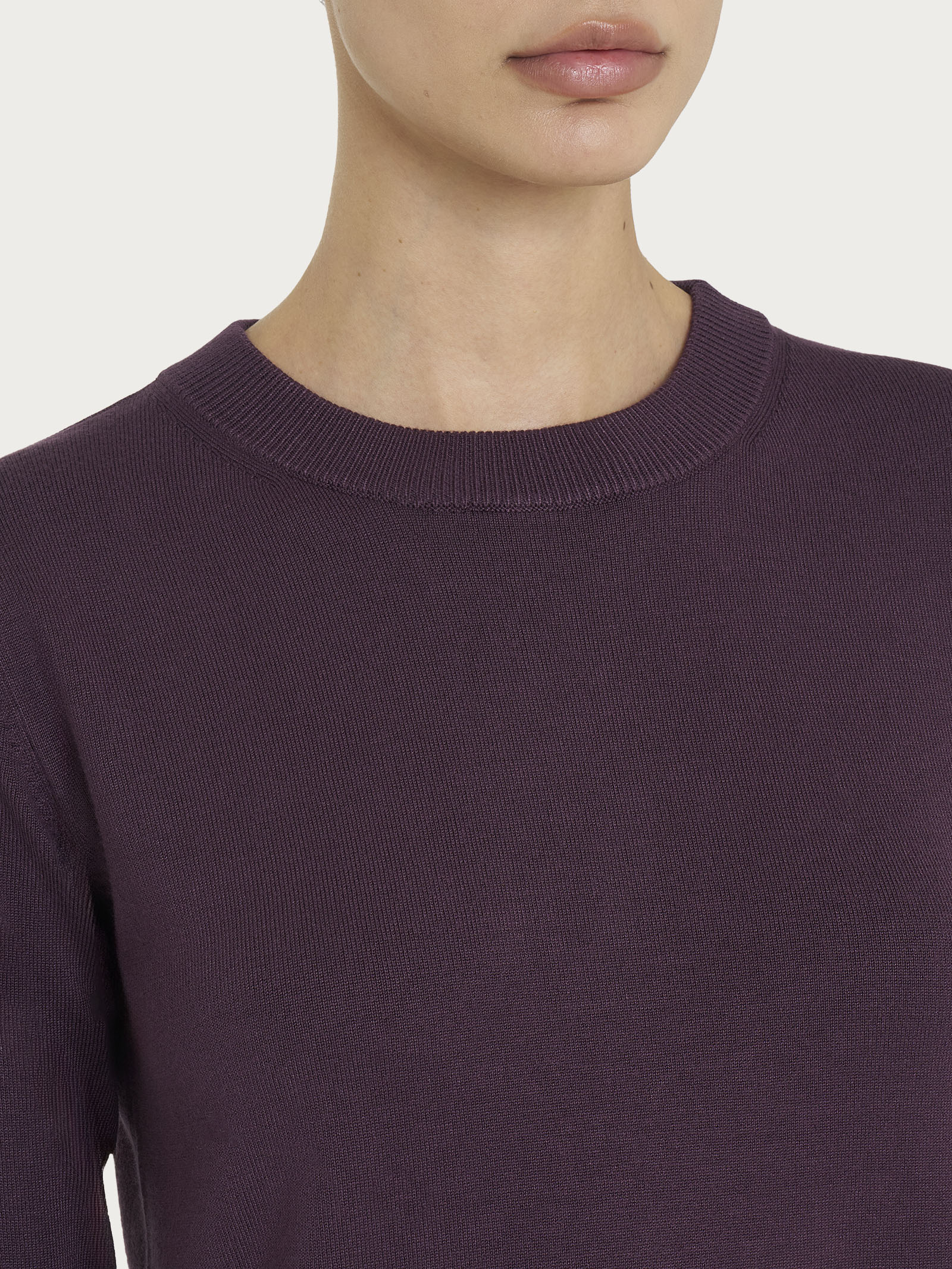 Maglia girocollo Four Seasons - Plum Perfect - Image 3