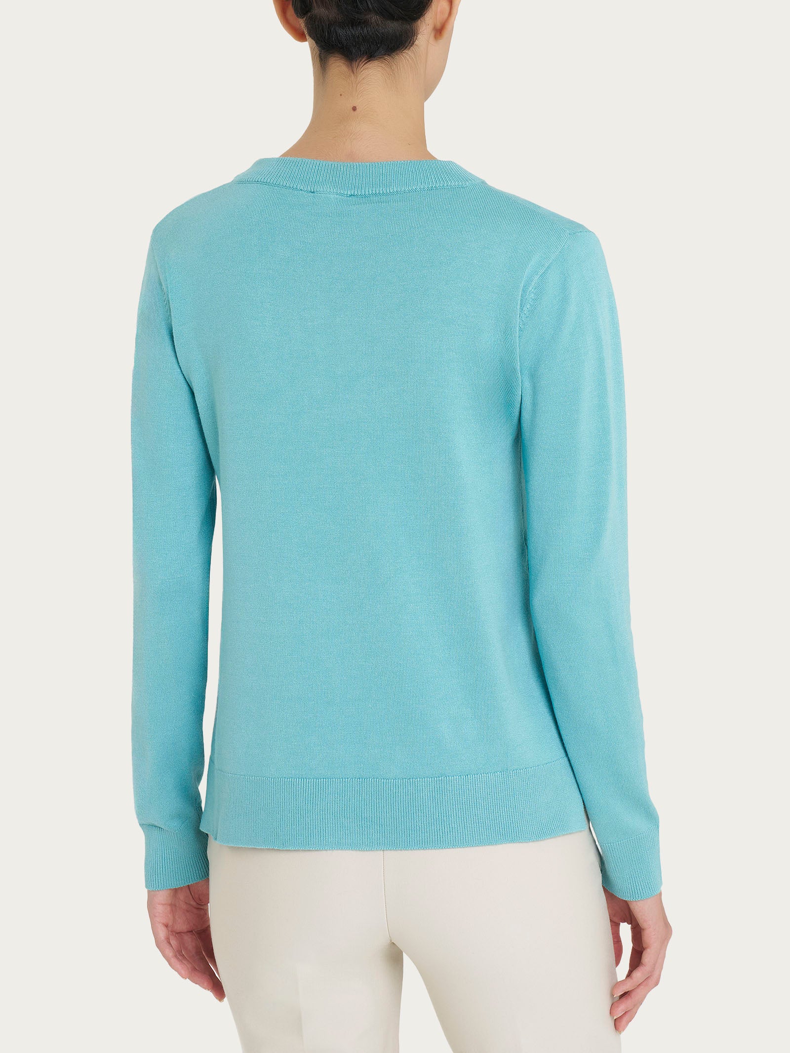 Maglia girocollo Four Seasons - Nile Blue - Image 2