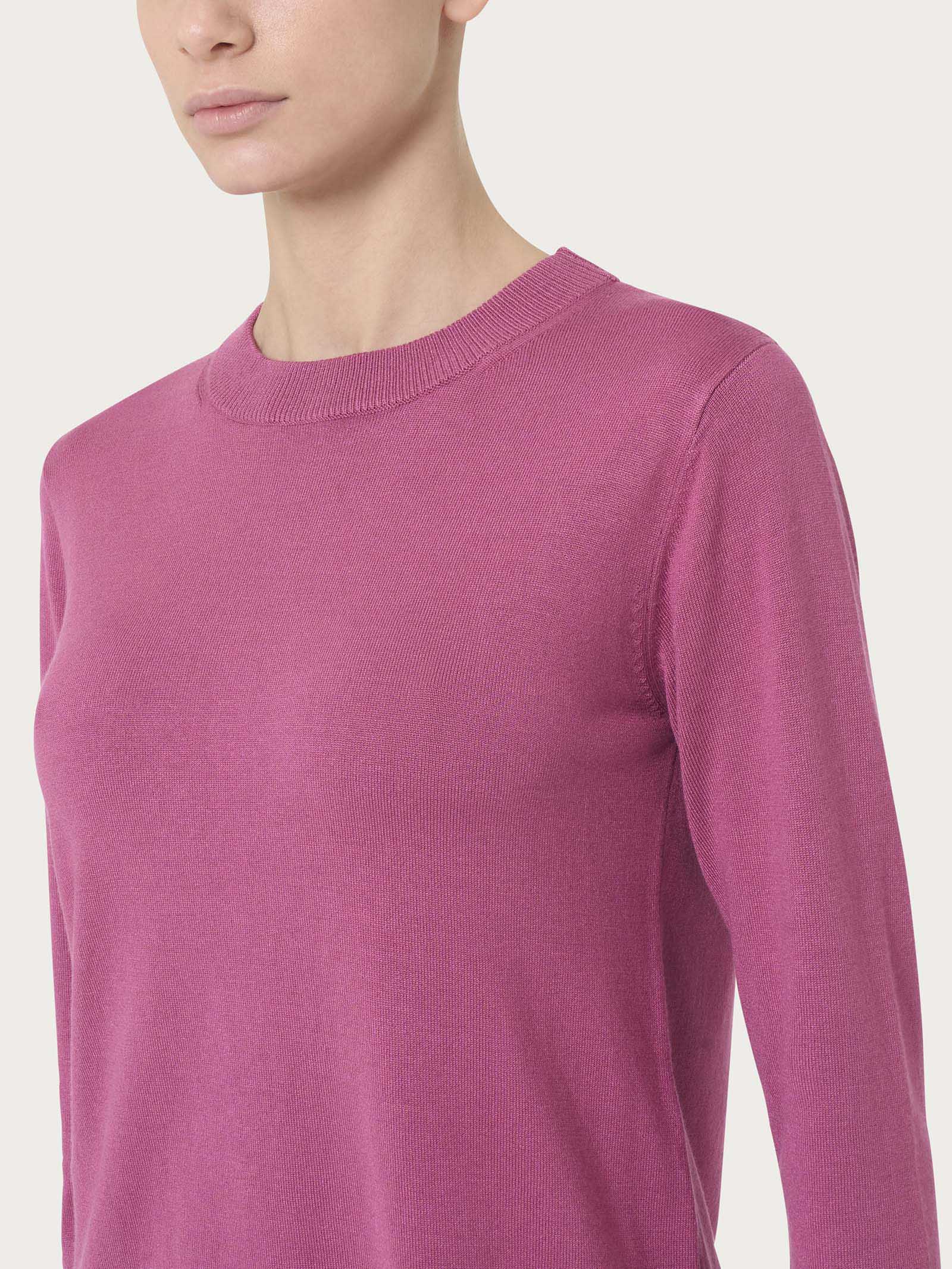Maglia girocollo Four Seasons - Red Violet - Image 3
