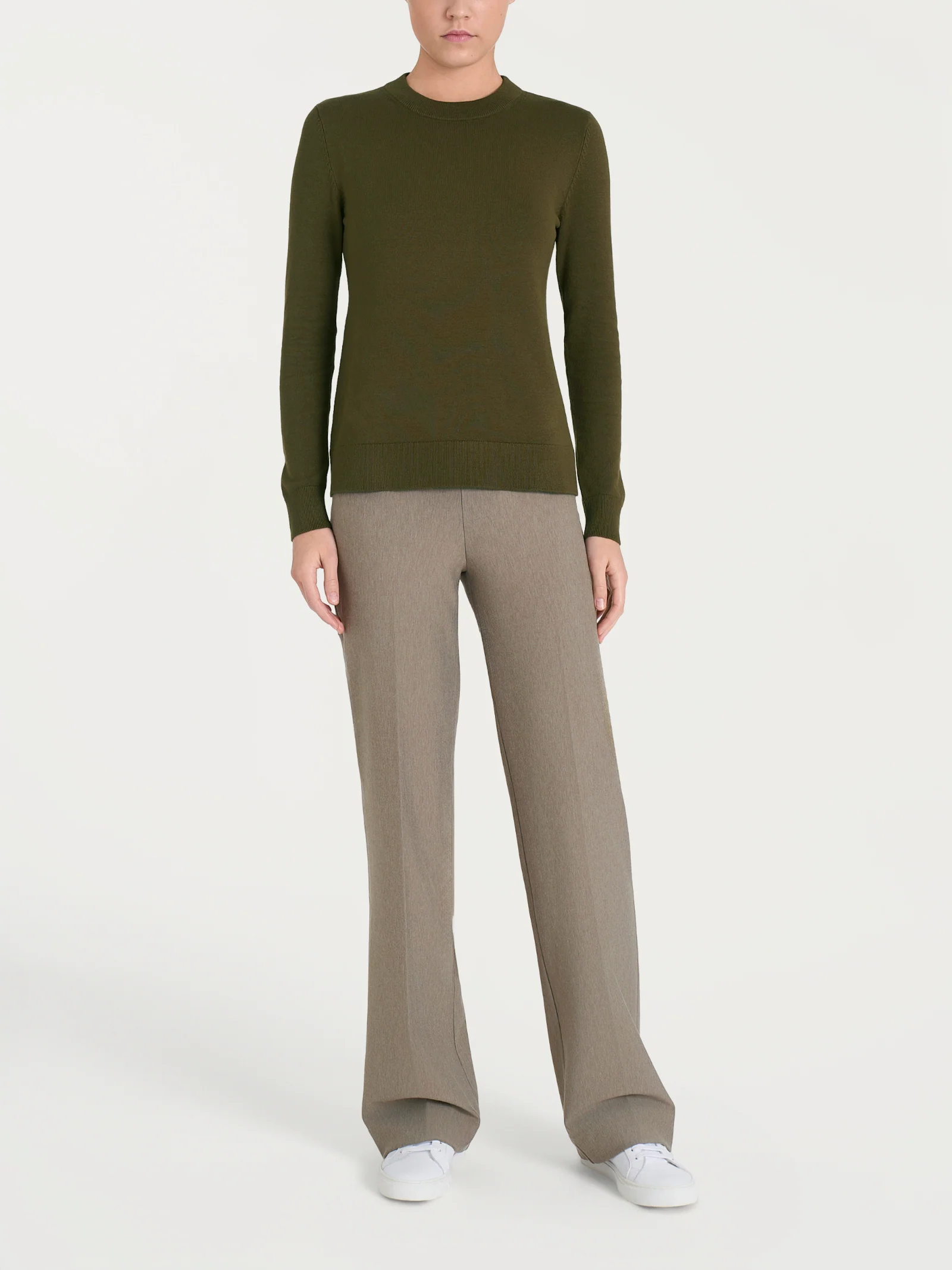 Maglia girocollo Four Seasons - Dark Olive - Image 4