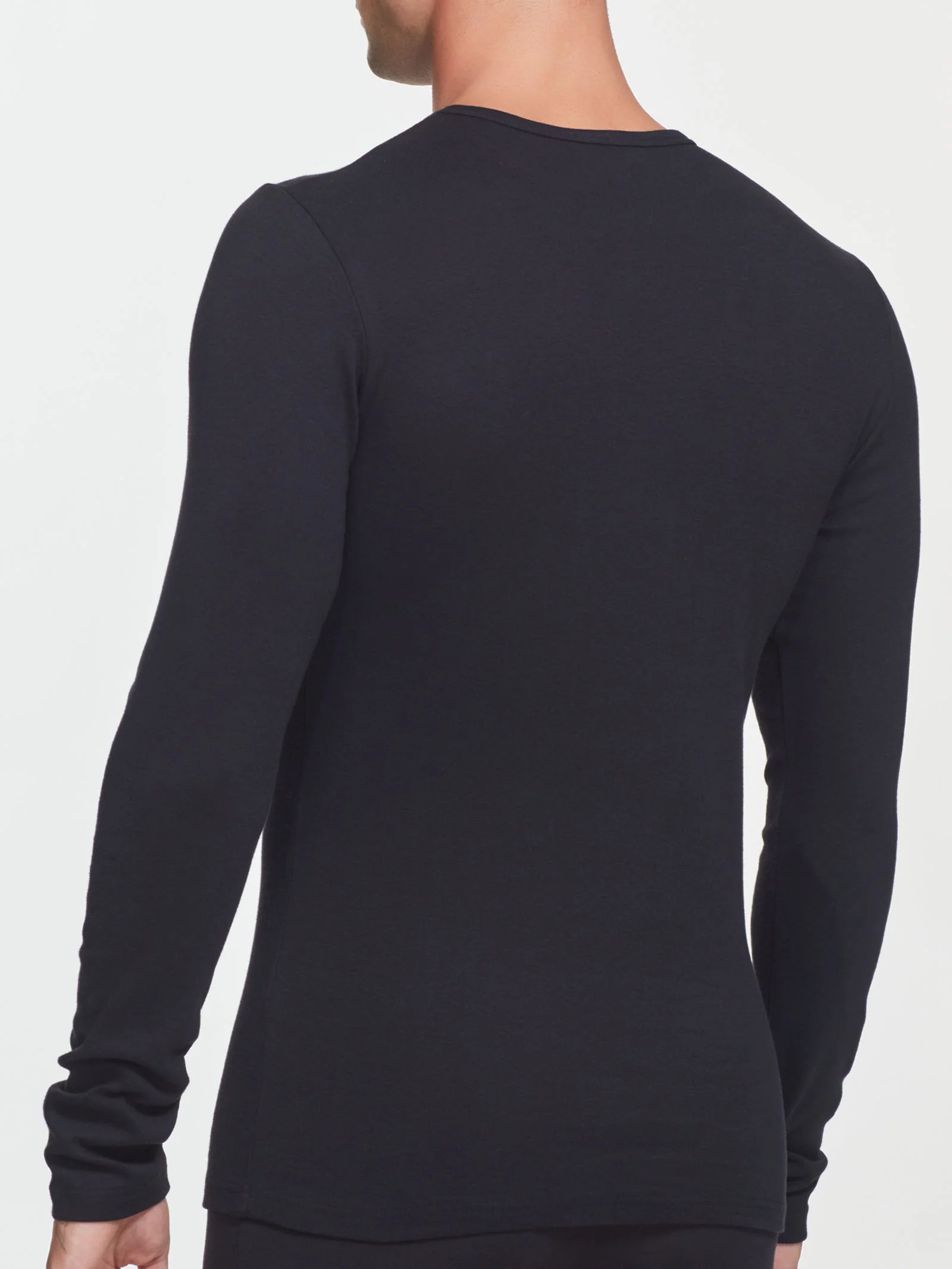 Maglia girocollo in caldo cotone  - Bleu - Image 3
