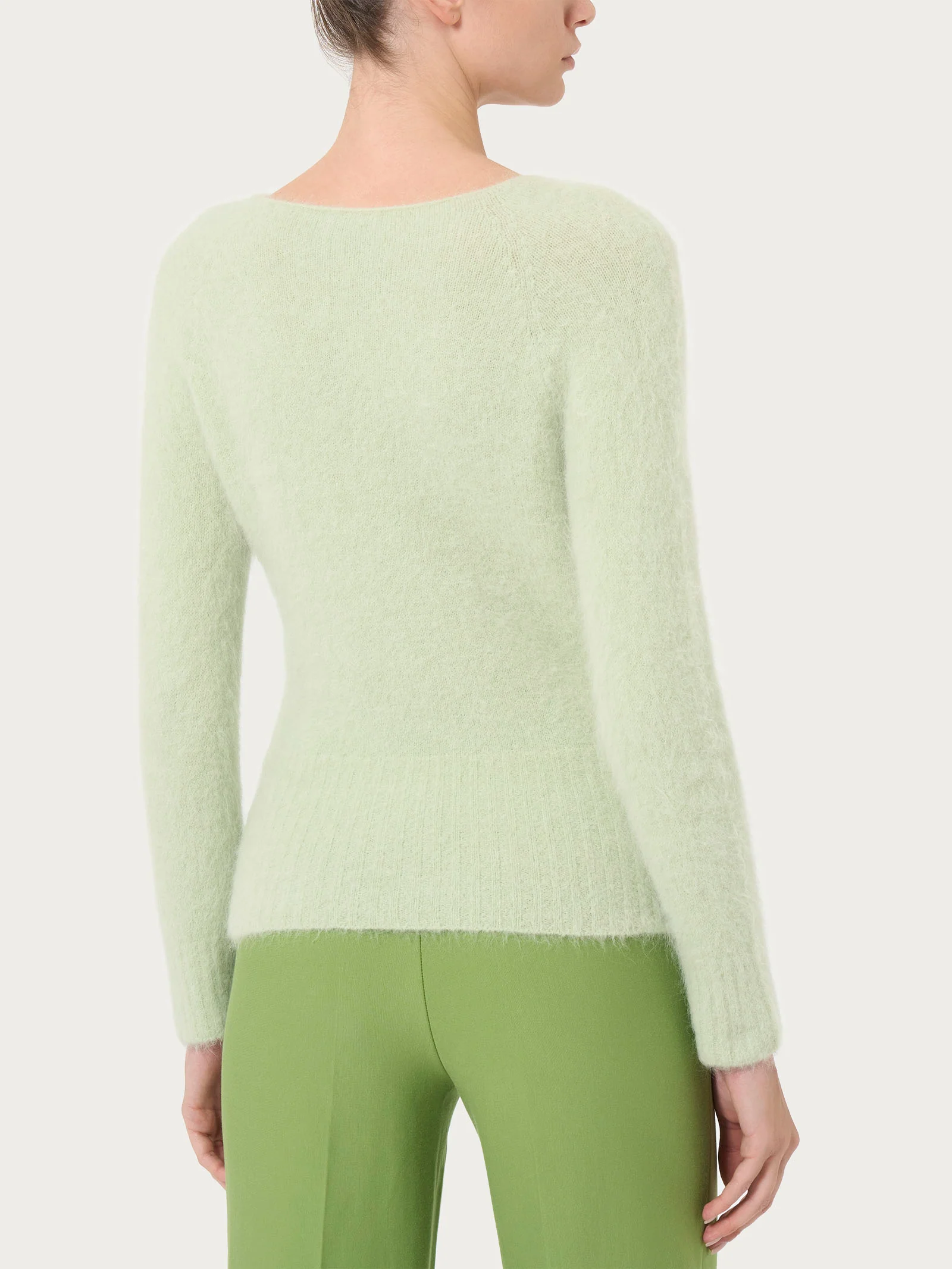 Maglia girocollo in misto lana e alpaca - Gleam - Image 2