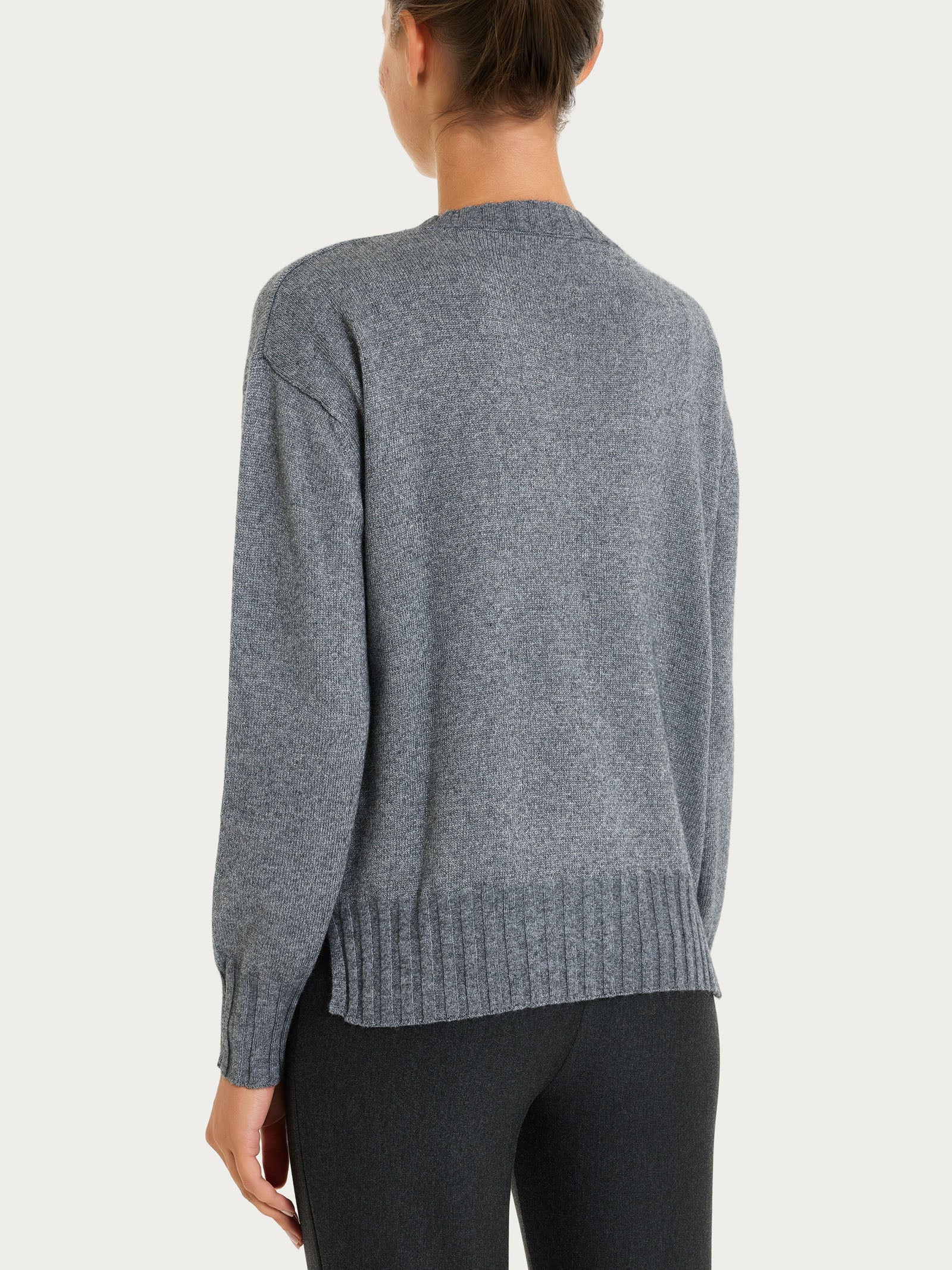 Maglia girocollo in Natural Soft e Lurex - Ferro Mel. - Image 2