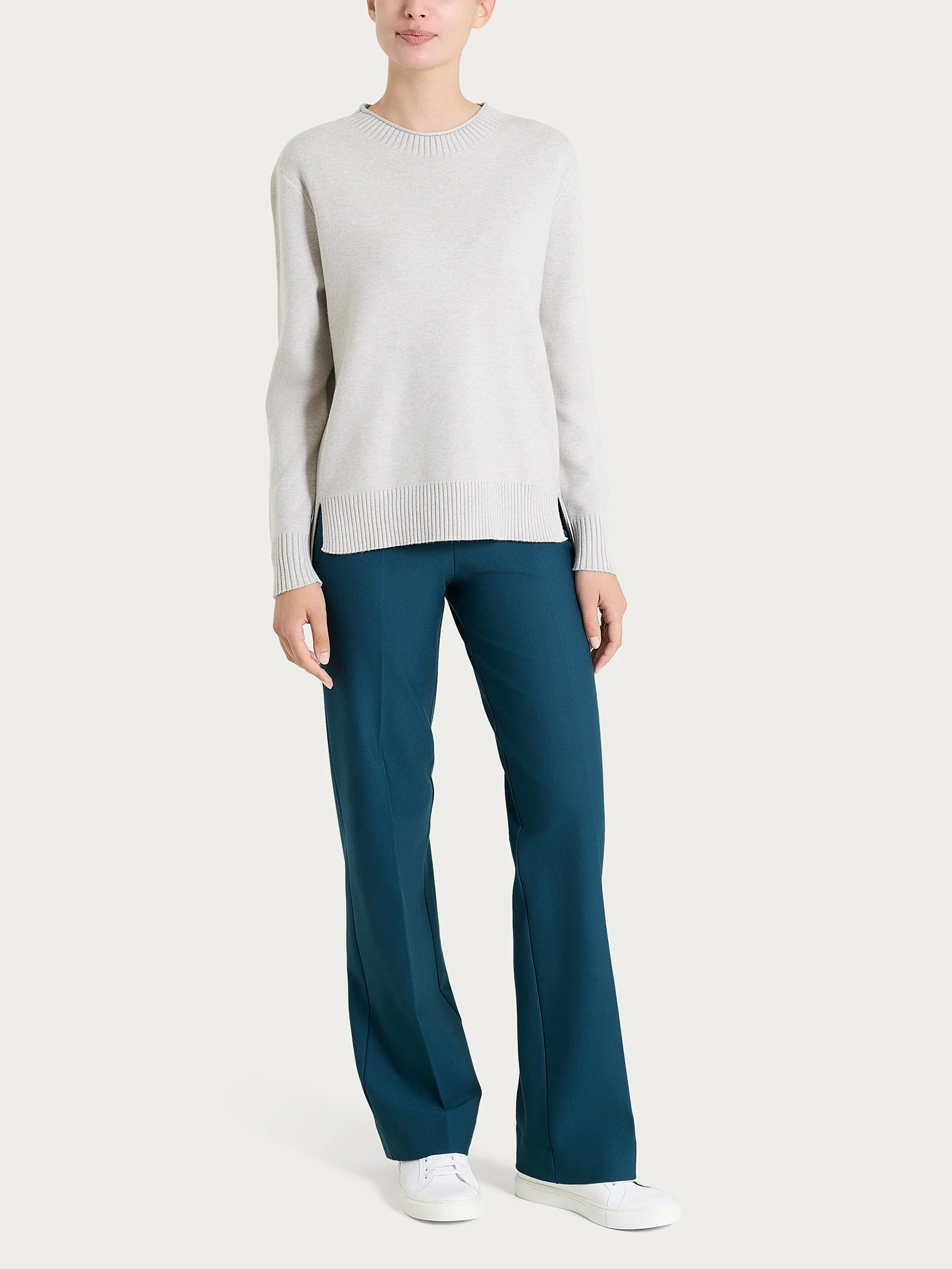 Maglia girocollo in Super Soft  - CHAMPIGNON MEL. - Image 4