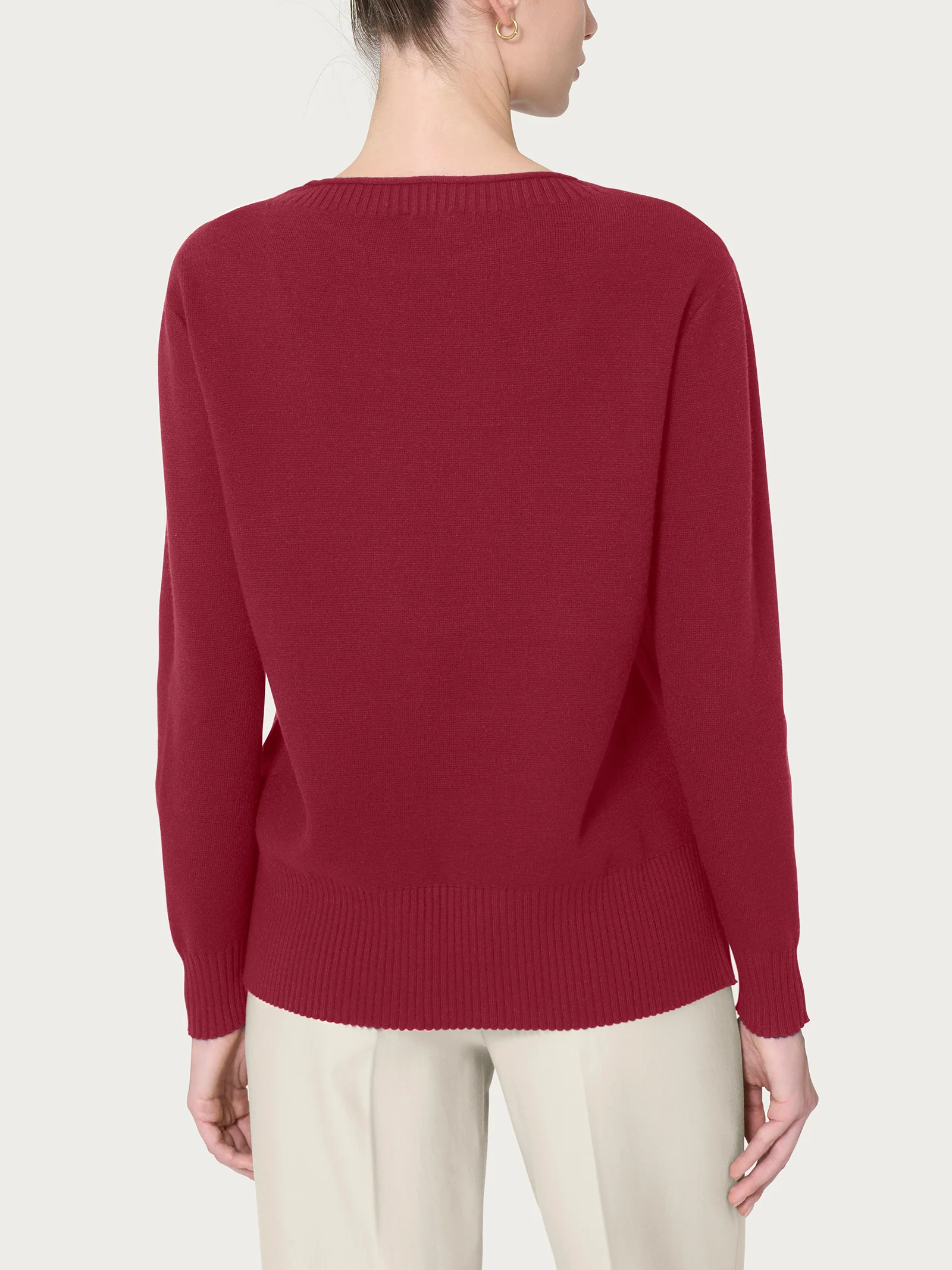 Maglia girocollo in Super Soft  - Tibetan Red - Image 2