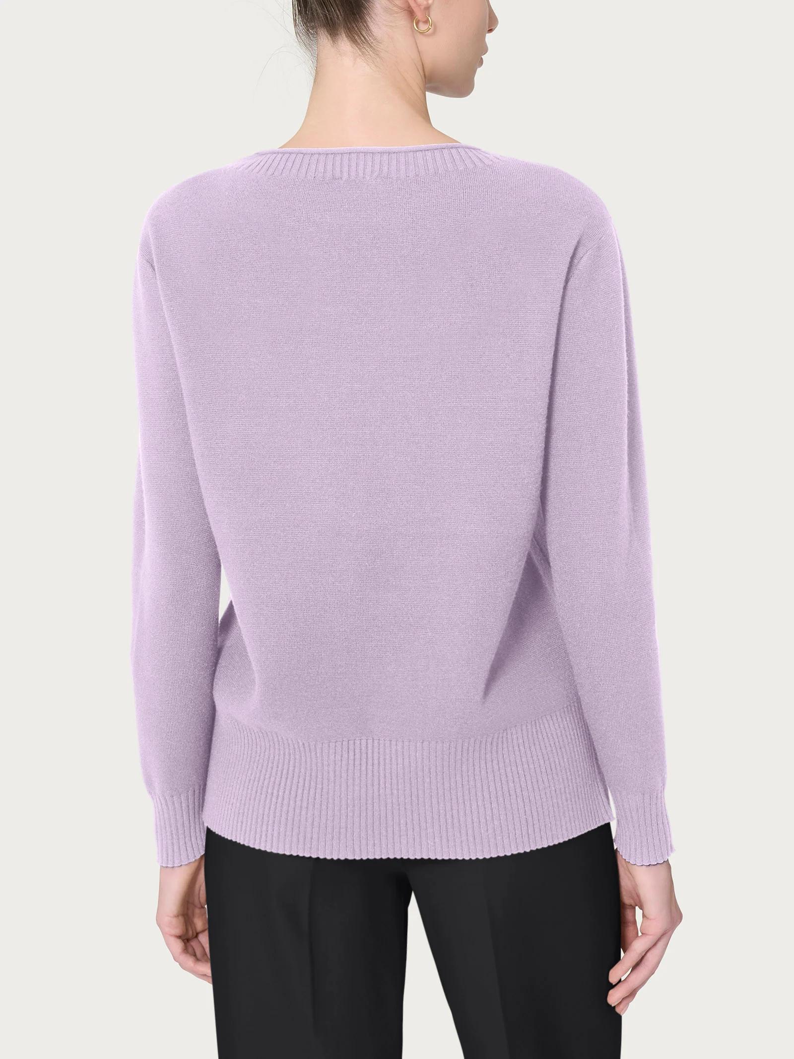 Maglia girocollo in Super Soft  - Orchid Petal - Image 2