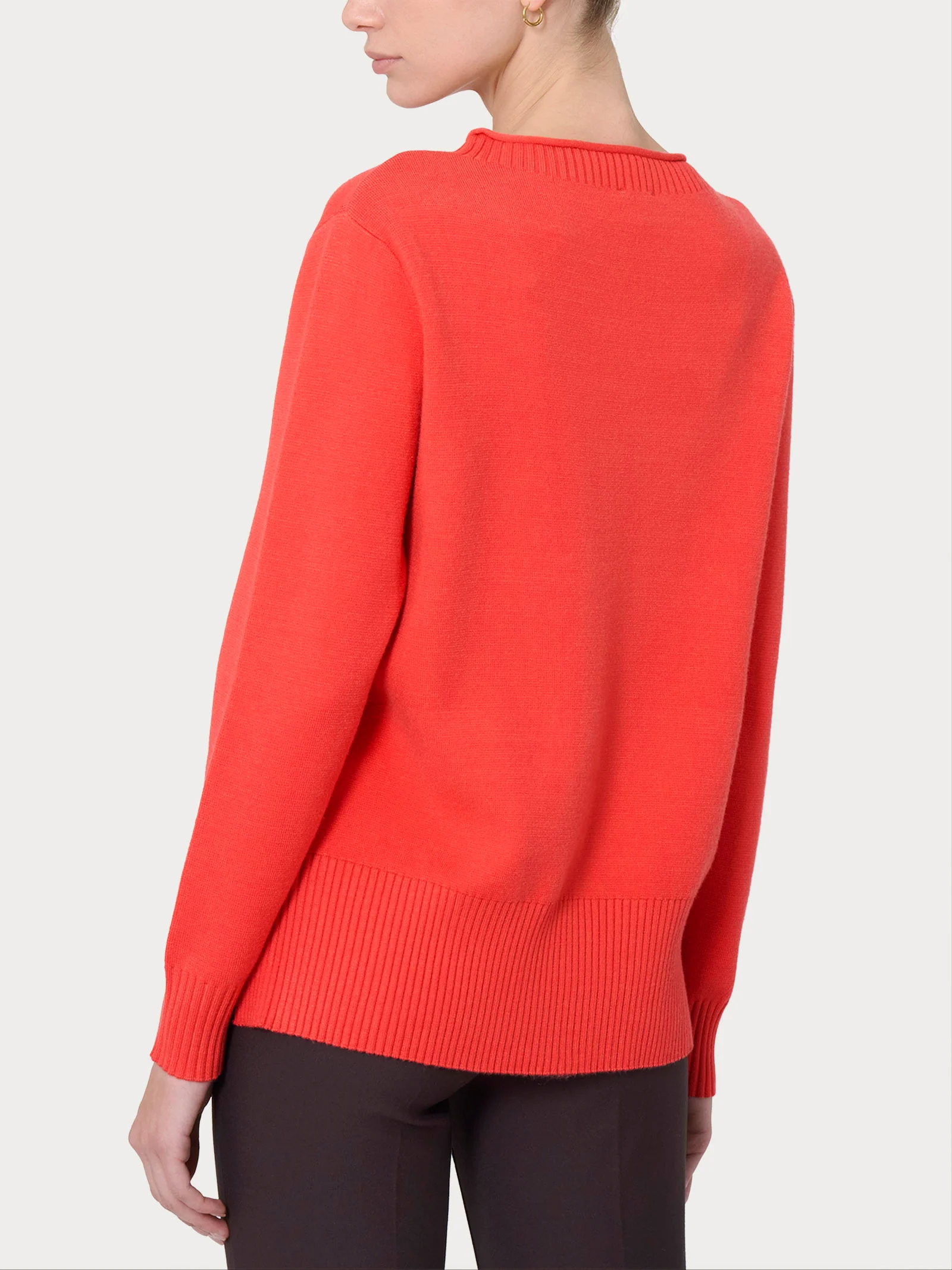 Maglia girocollo in Super Soft  - Cayenne - Image 2
