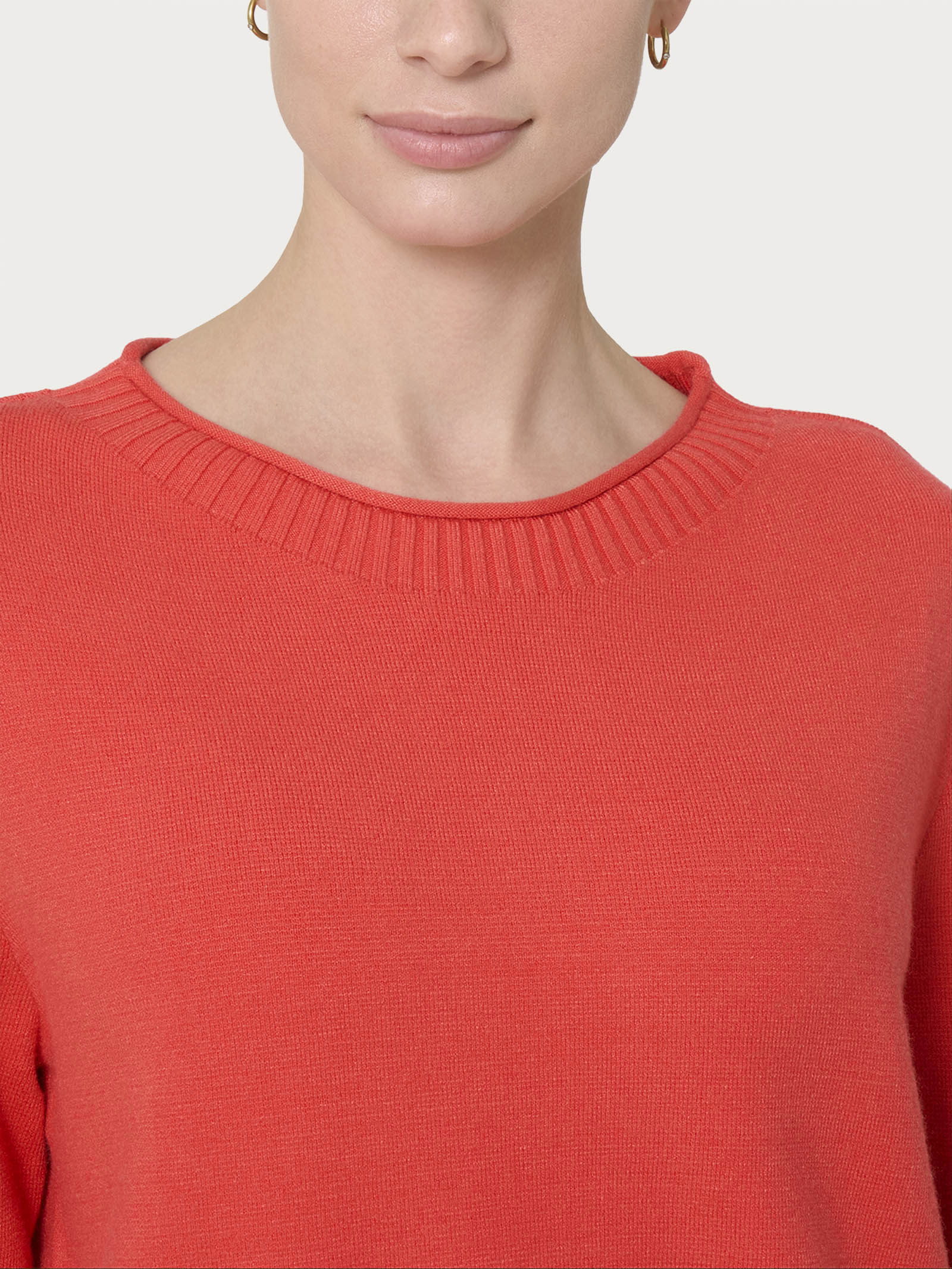 Maglia girocollo in Super Soft  - Cayenne - Image 3