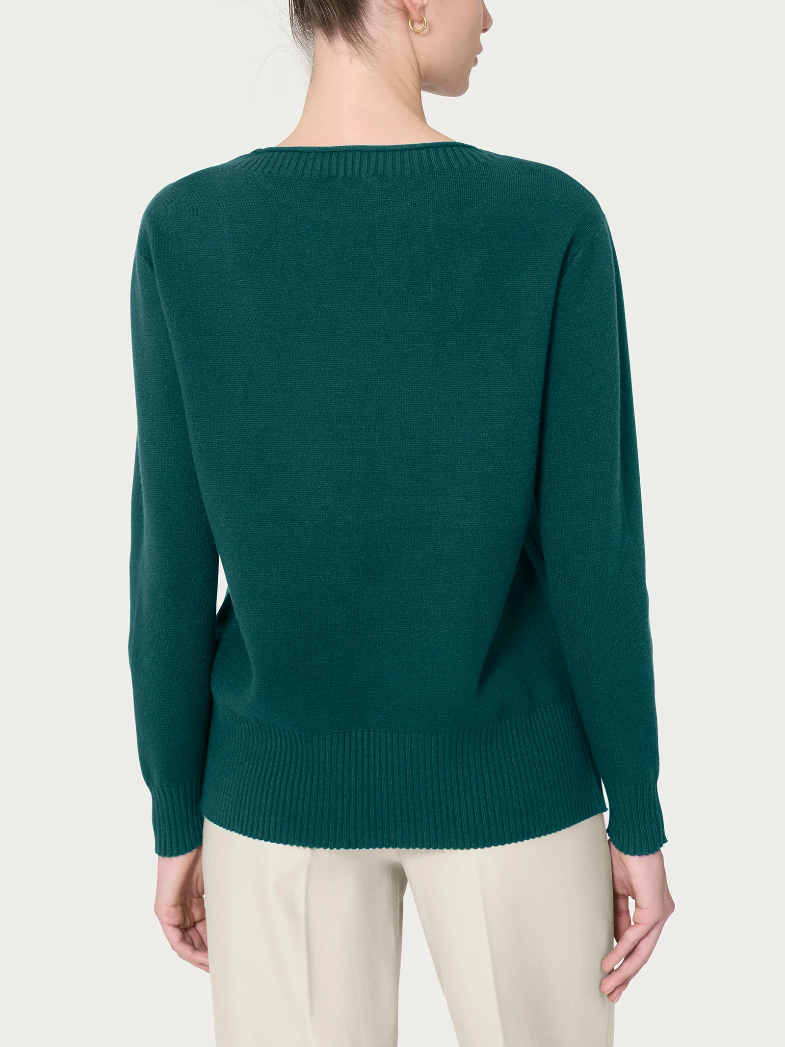 Maglia girocollo in Super Soft  - Rain Forest - Image 2
