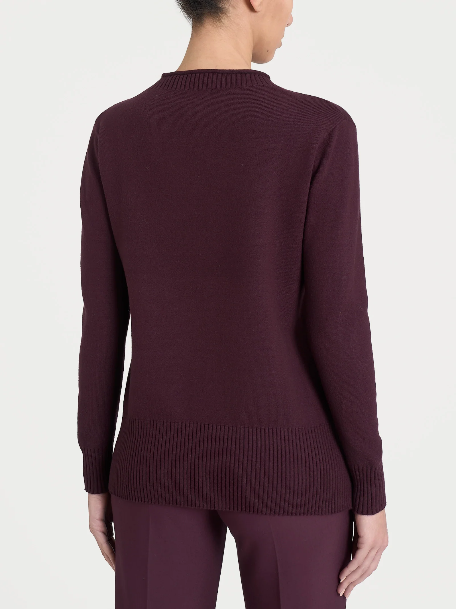 Maglia girocollo in Super Soft  - Fig - Image 2
