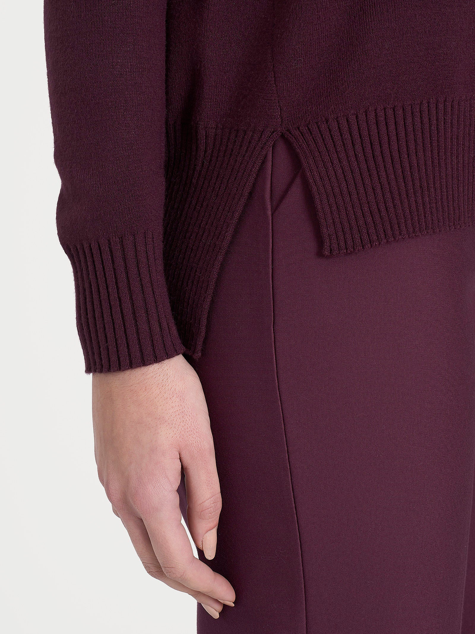 Maglia girocollo in Super Soft  - Fig - Image 3