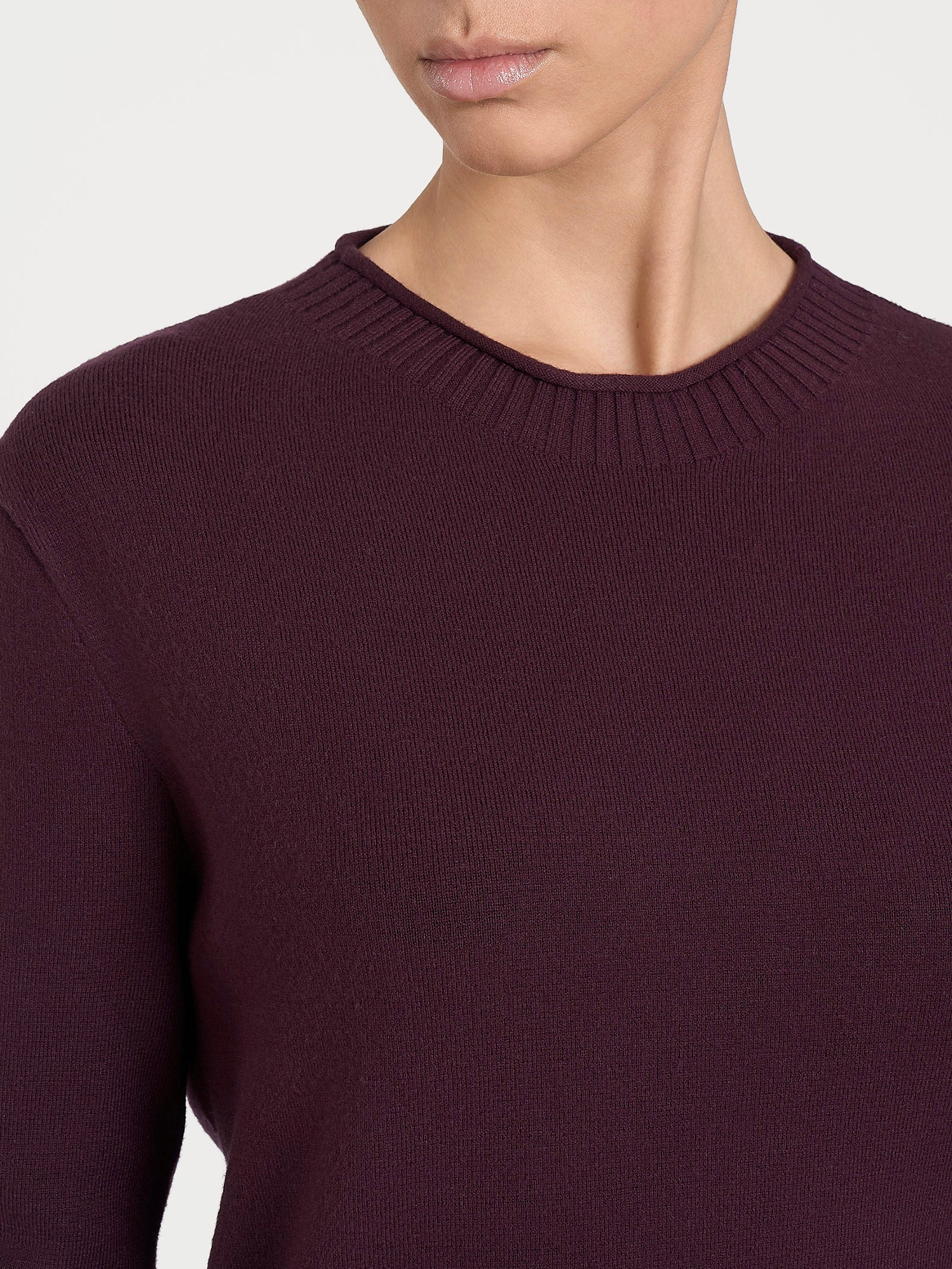 Maglia girocollo in Super Soft  - Fig - Image 4