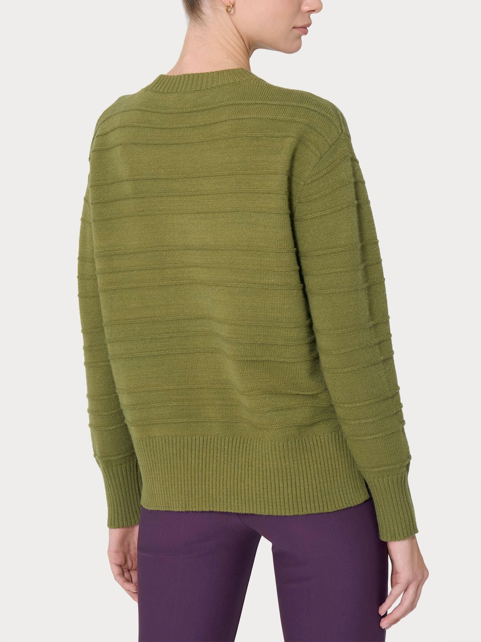 Maglia girocollo in Super Soft - Sphagnum - Image 2