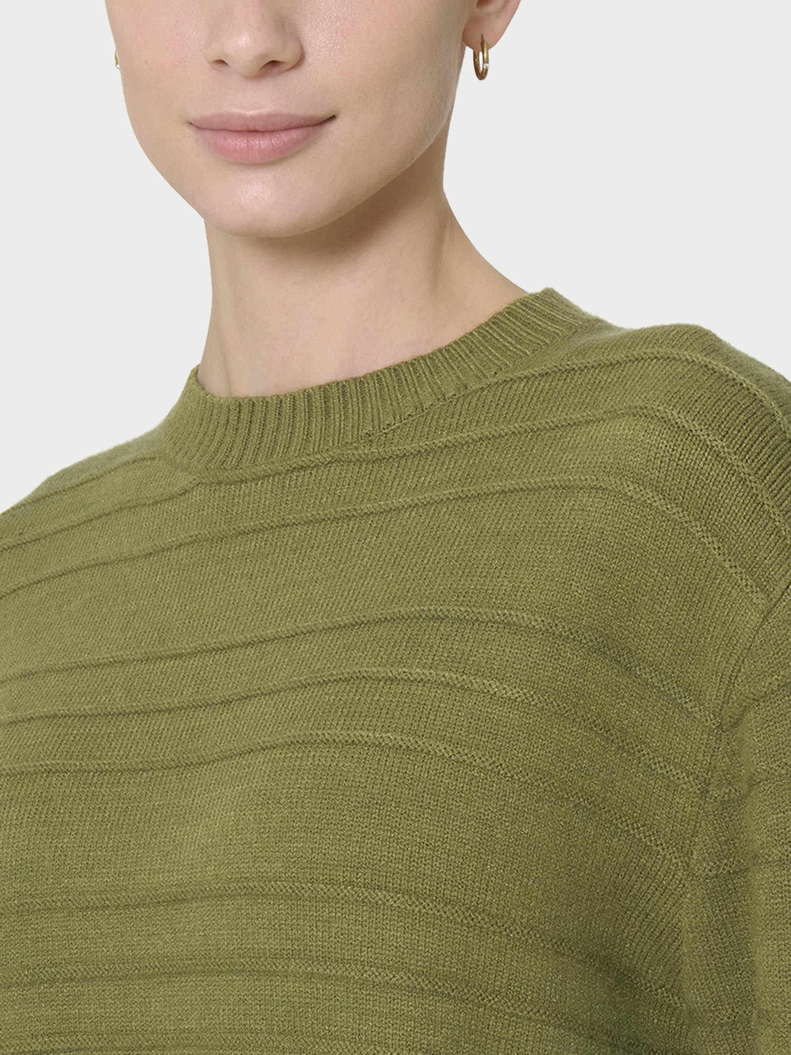 Maglia girocollo in Super Soft - Sphagnum - Image 3