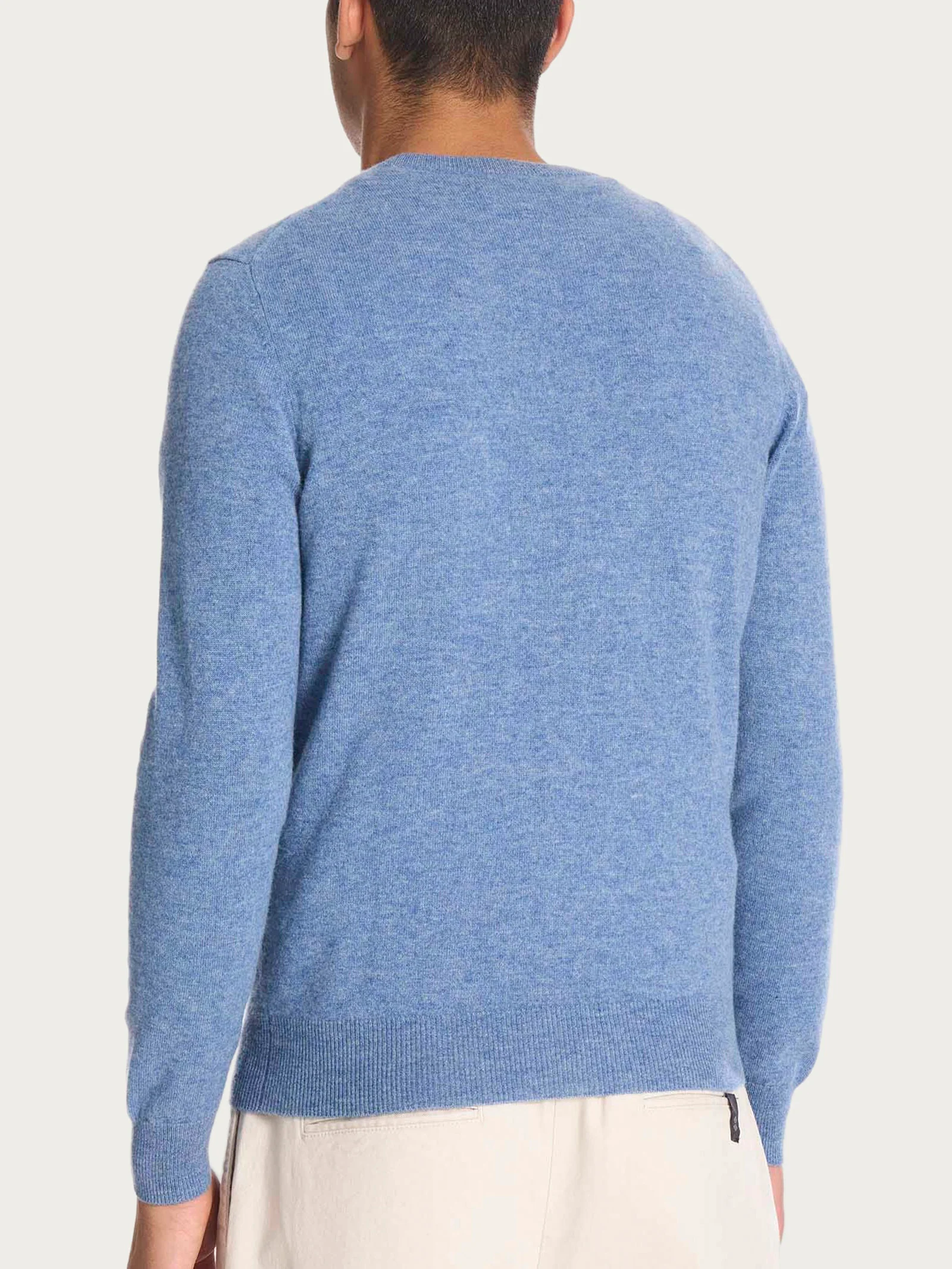Maglia girocollo in tessuto Cashmerino - Delave' Mel. - Image 2