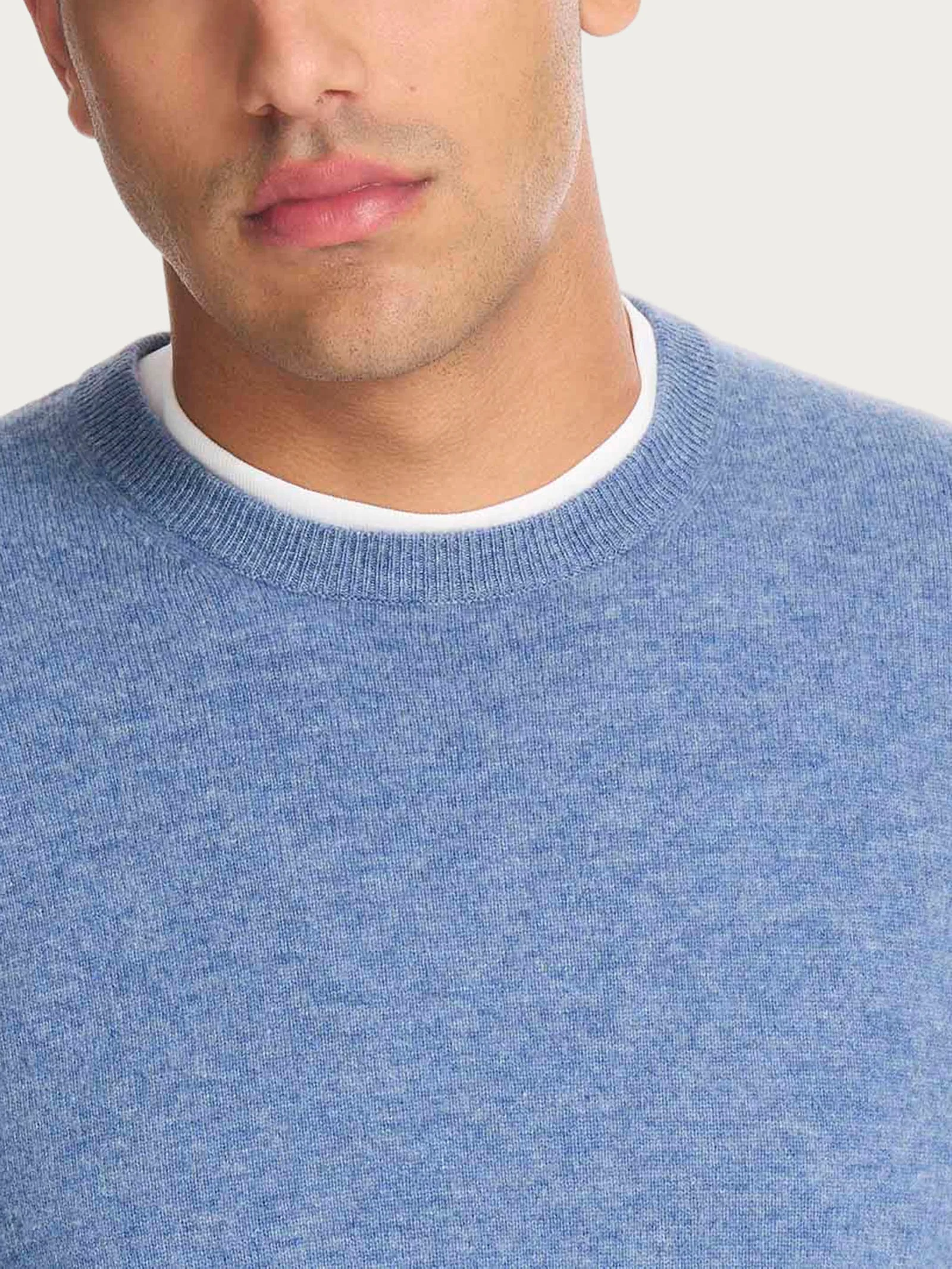 Maglia girocollo in tessuto Cashmerino - Delave' Mel. - Image 3