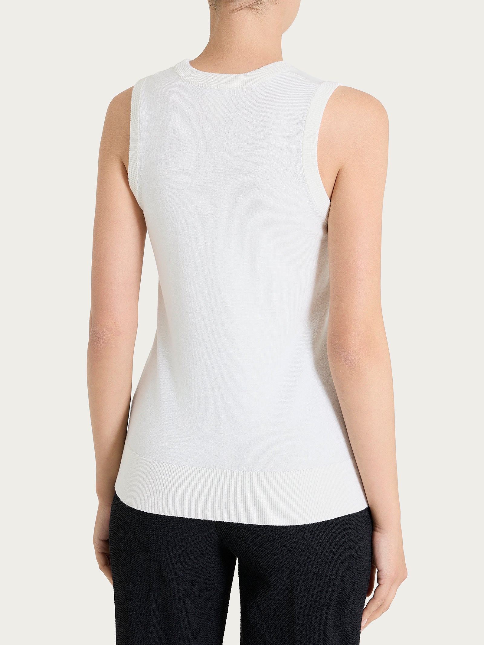 Maglia smanicata Four Seasons - Avorio - Image 2