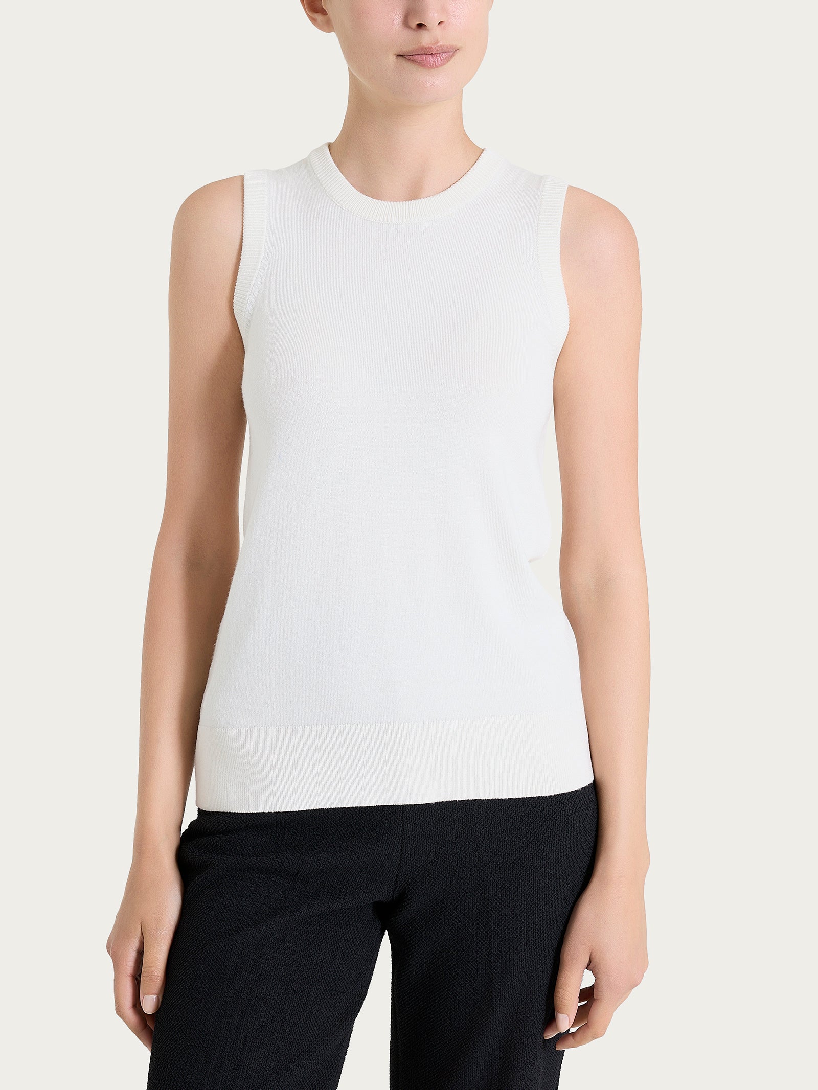 Maglia smanicata Four Seasons - Avorio - Image 4