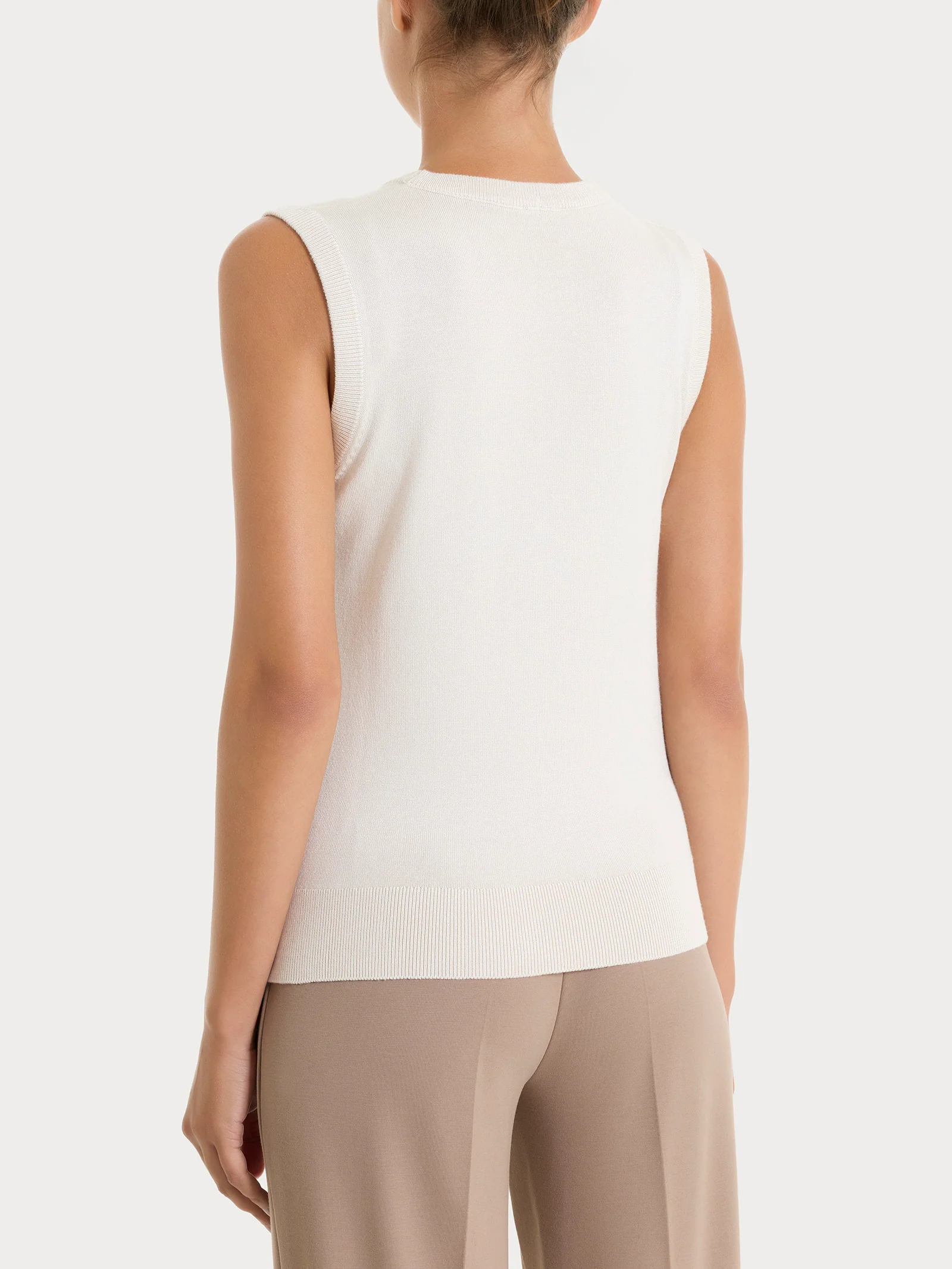 Maglia smanicata Four Seasons - Champignon - Image 2