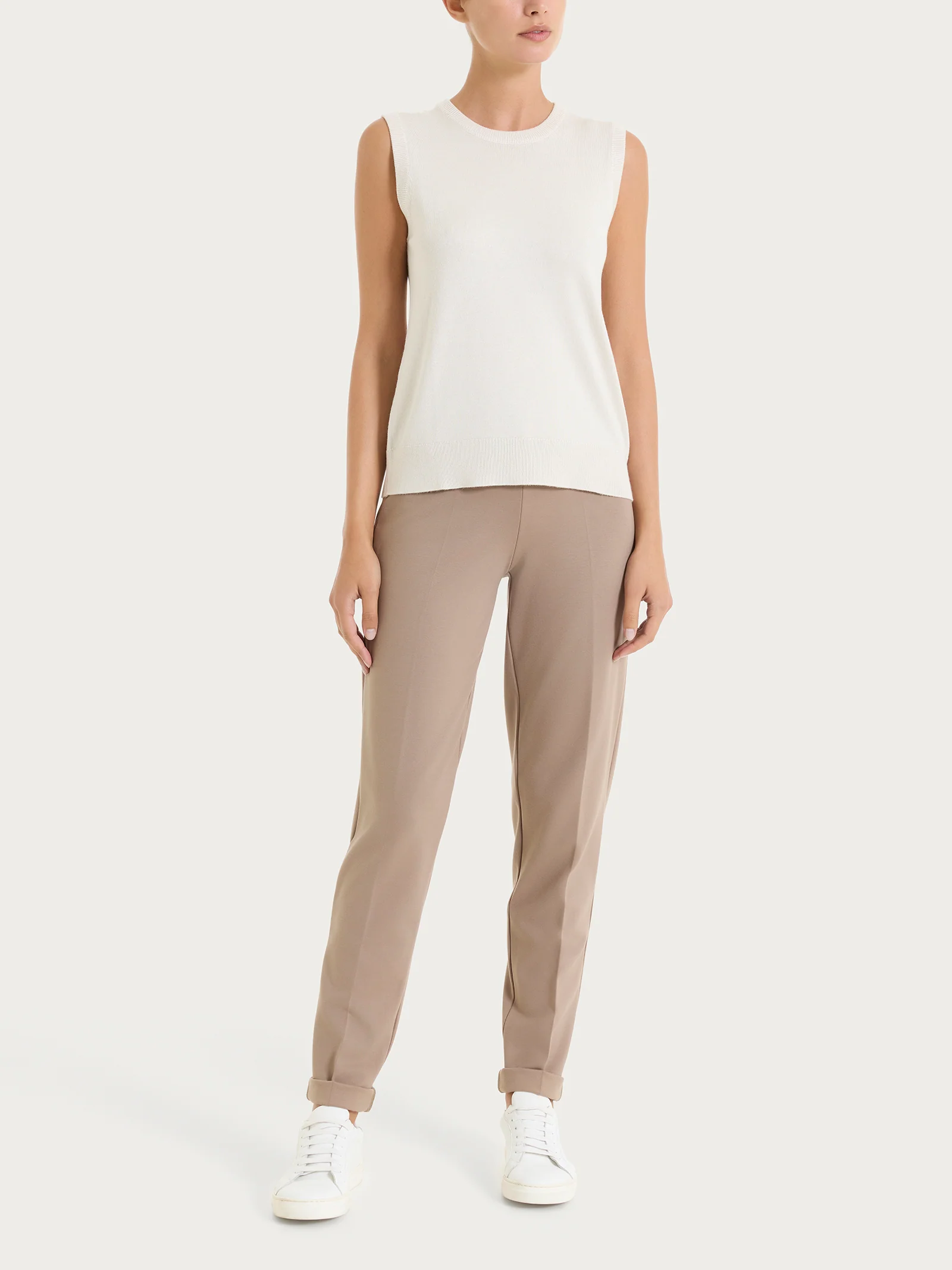 Maglia smanicata Four Seasons - Champignon - Image 4