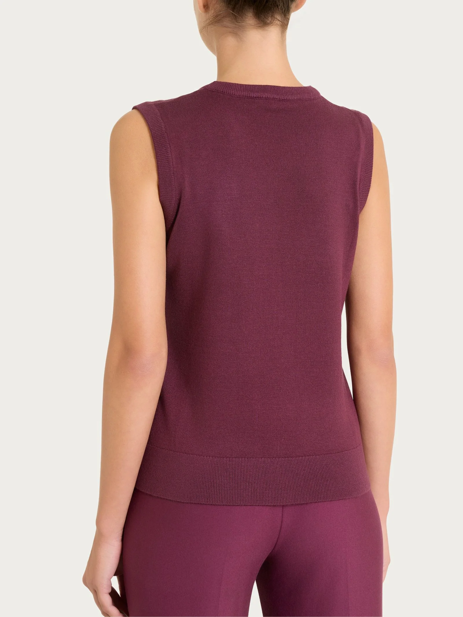 Maglia smanicata Four Seasons - Fig - Image 2