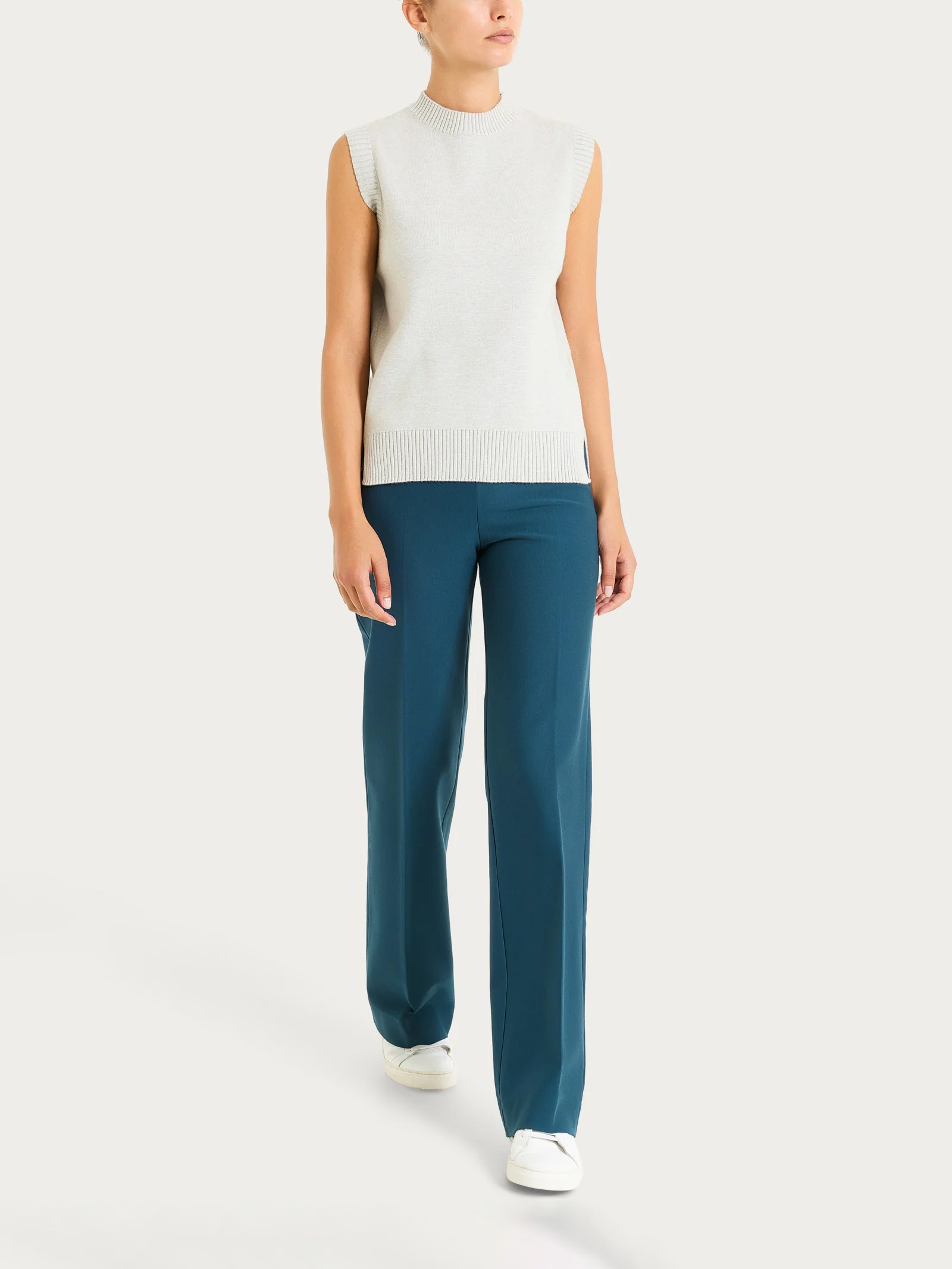 Maglia smanicata in Super Soft - CHAMPIGNON MEL. - Image 4