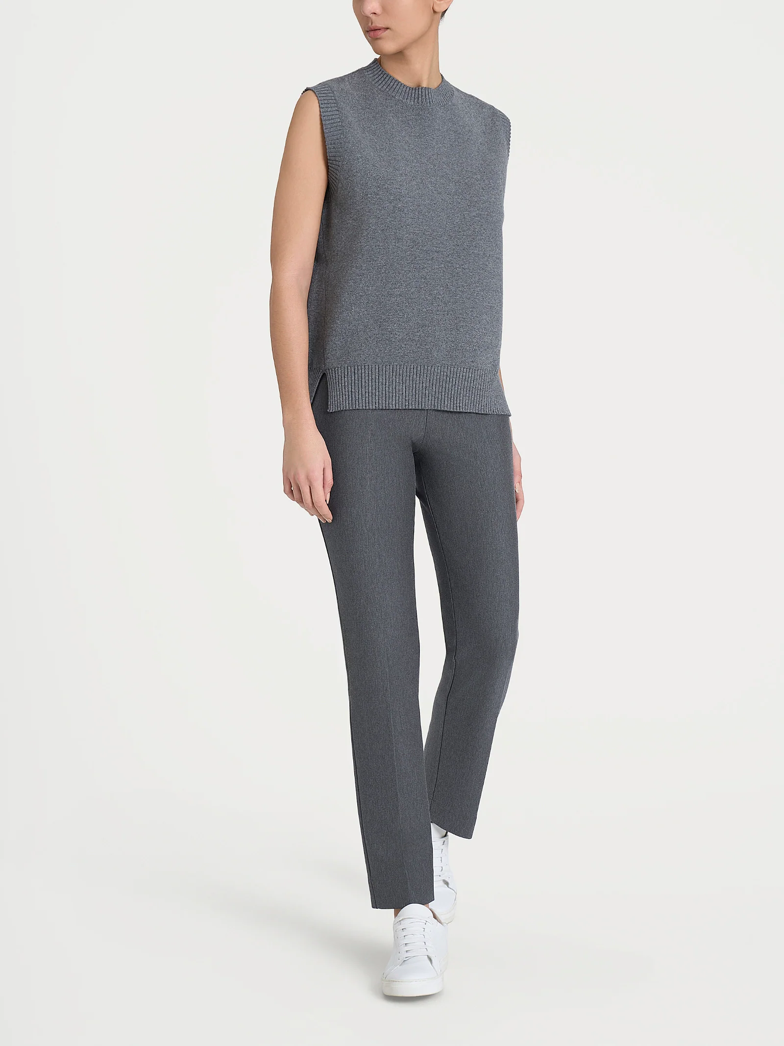 Maglia smanicata in Super Soft - Ferro Mel. - Image 4