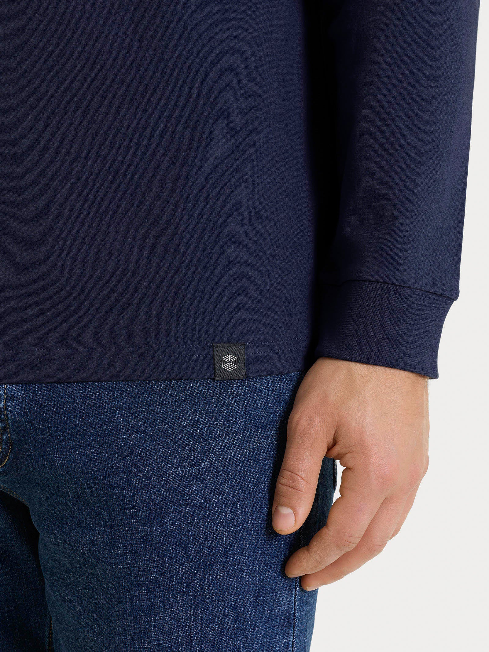 Maglietta a manica lunga in Heavy Duty Jersey - Outer Space - Image 3